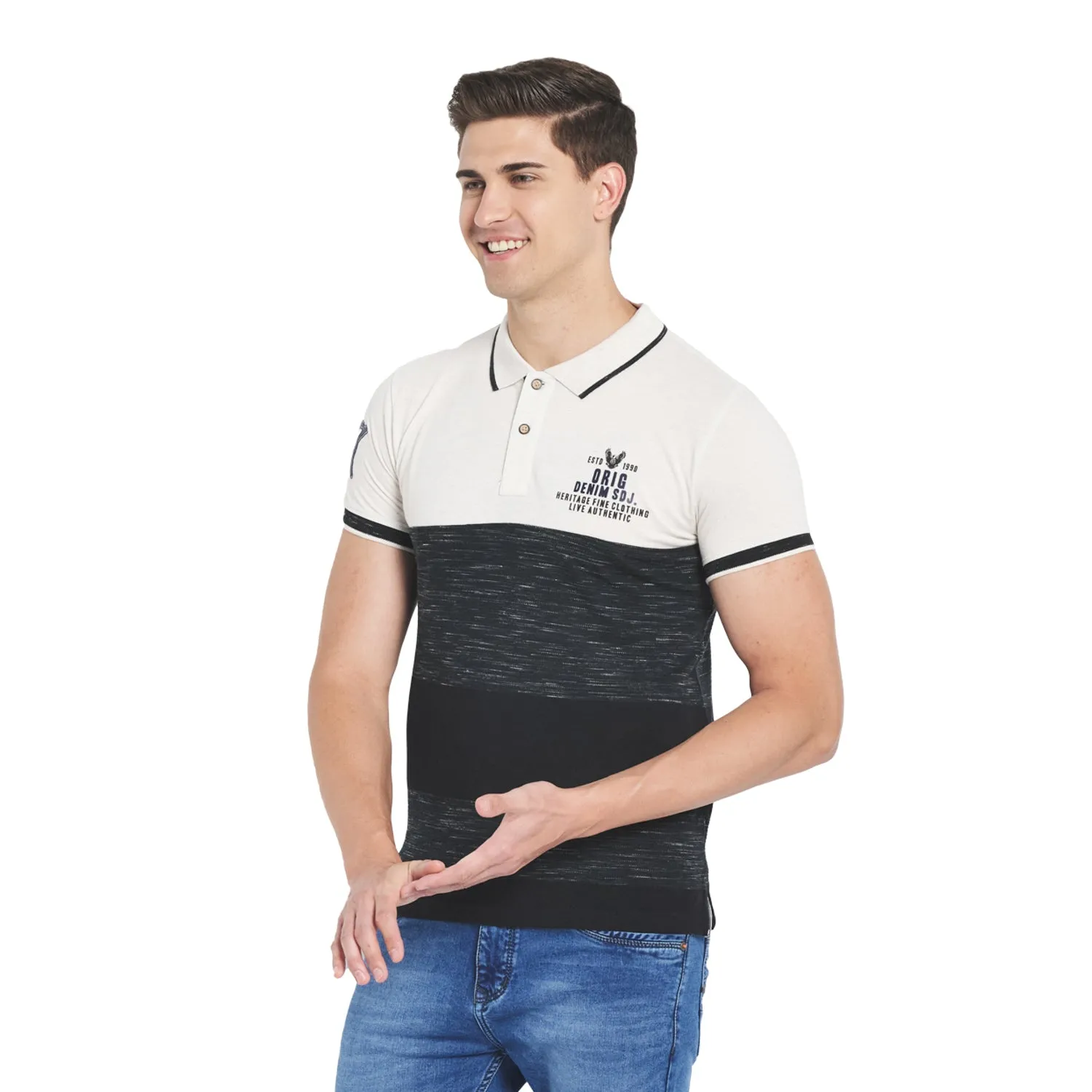Duke Stardust Men Half Sleeve Cotton T-Shirt (MTLF173)