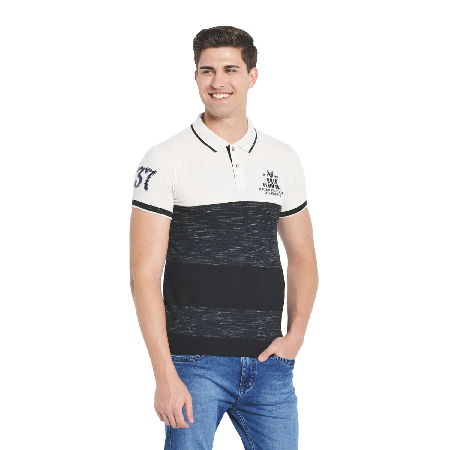 Duke Stardust Men Half Sleeve Cotton T-Shirt (MTLF173)