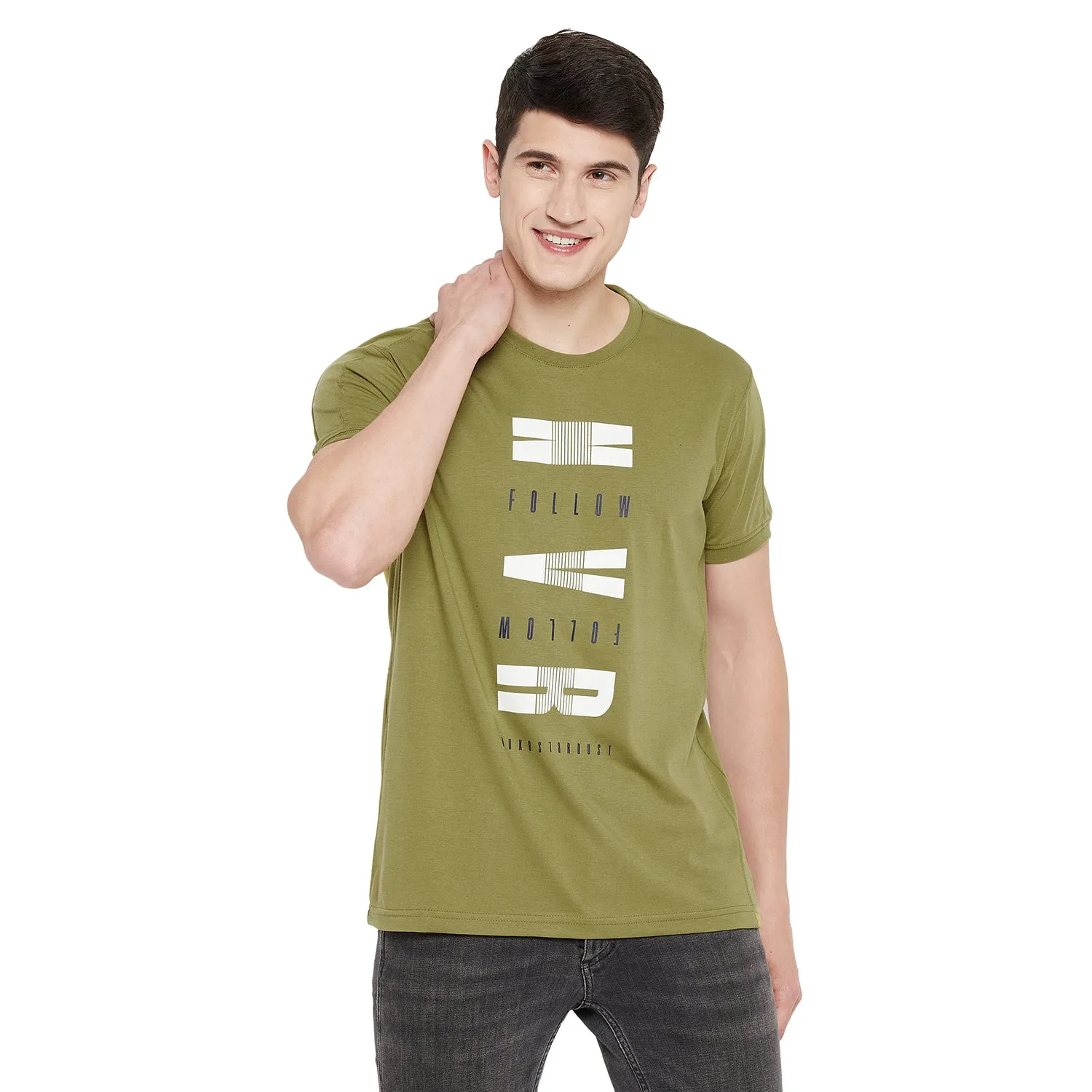 Duke Stardust Men Half Sleeve Cotton T-Shirt (MTLF332)