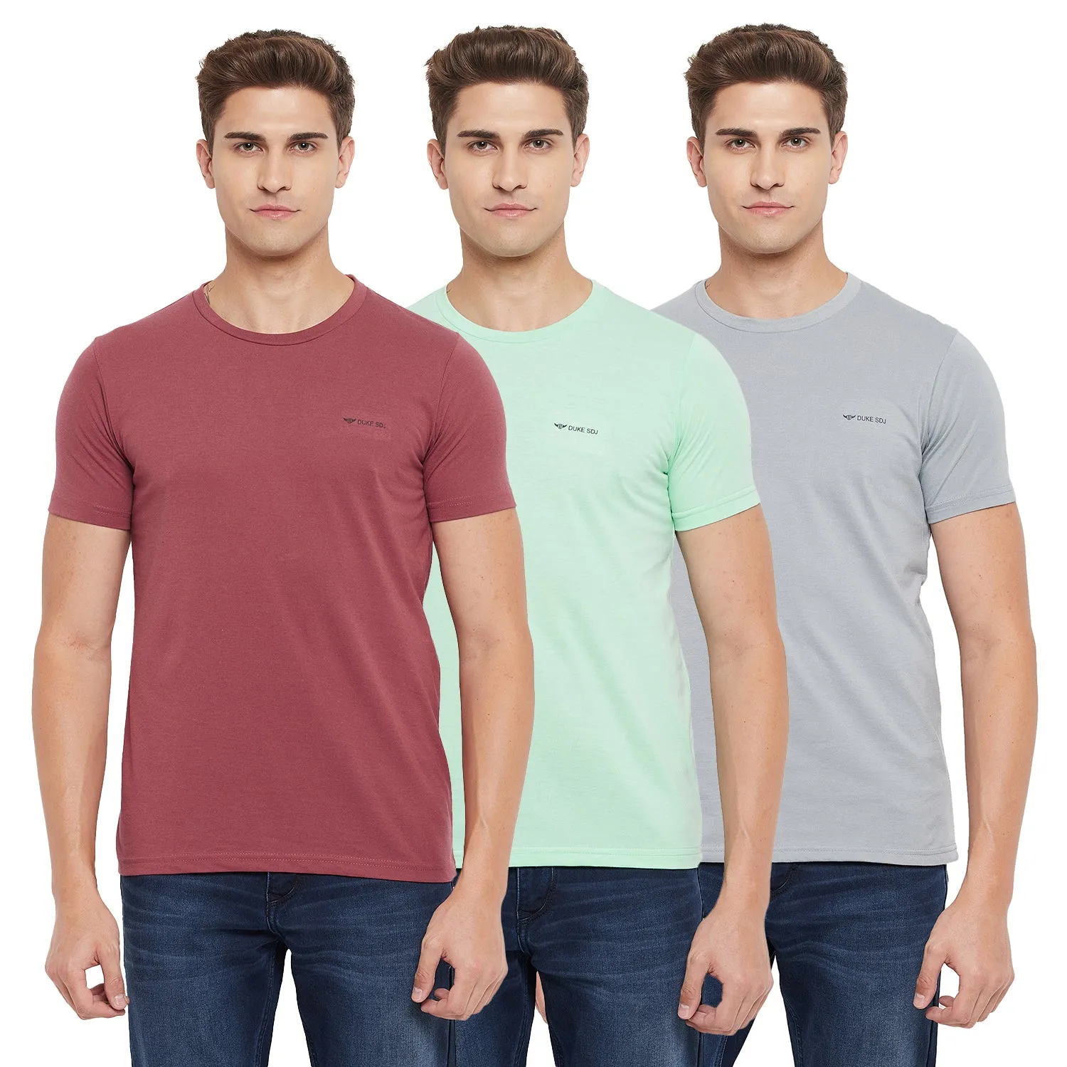 Duke Stardust Men Half Sleeve Cotton T-shirt (ONSDVP38)