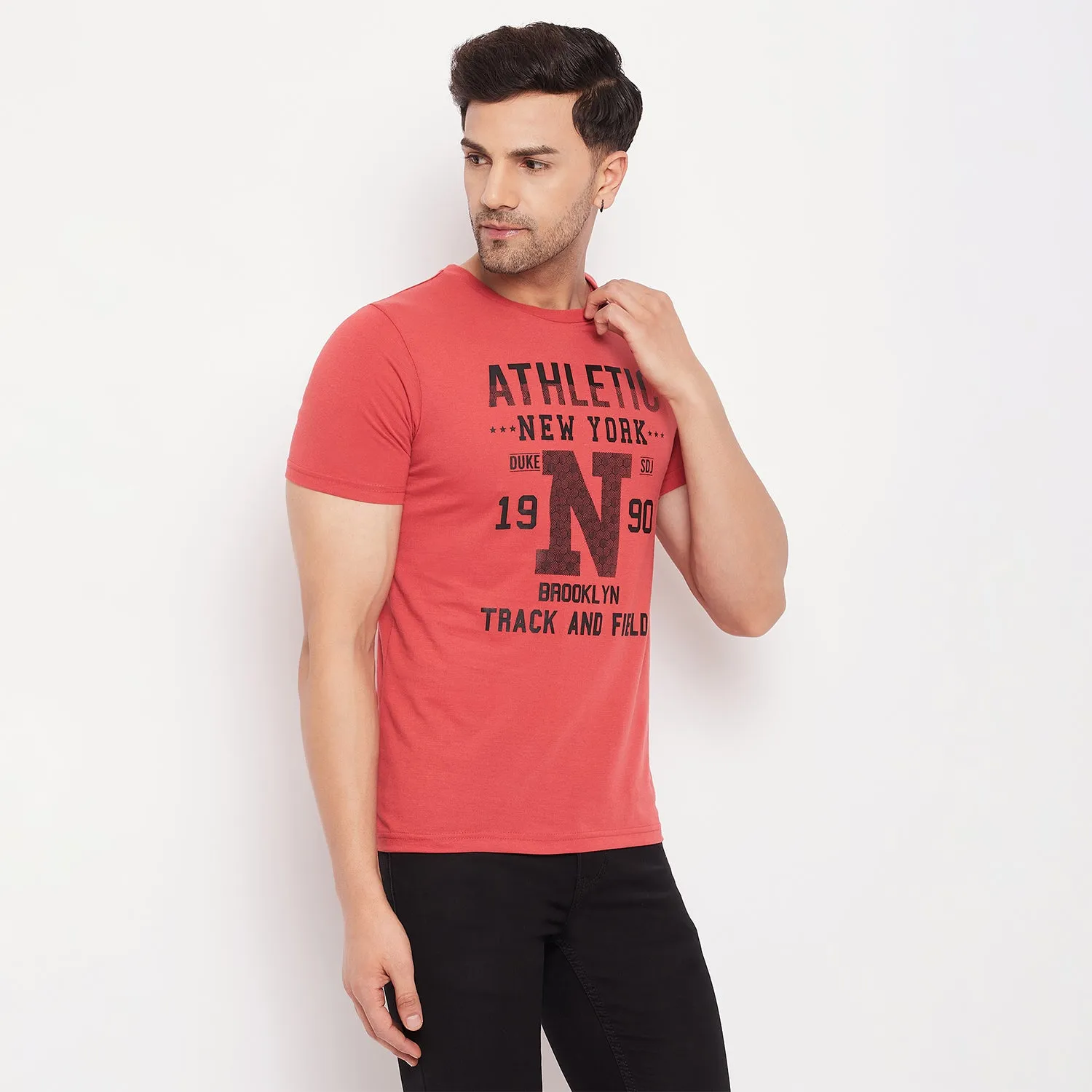 Duke Stardust Men Half Sleeve Cotton T-shirt (ONSDVP39)