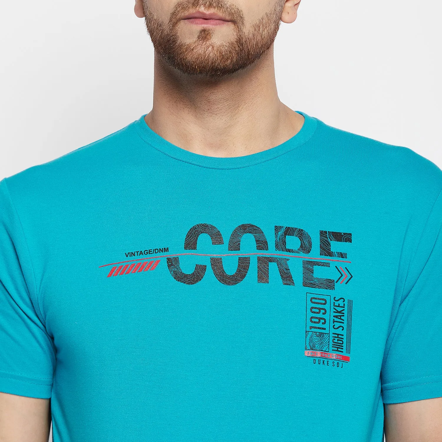 Duke Stardust Men Half Sleeve Cotton T-shirt (ONSDVP39)