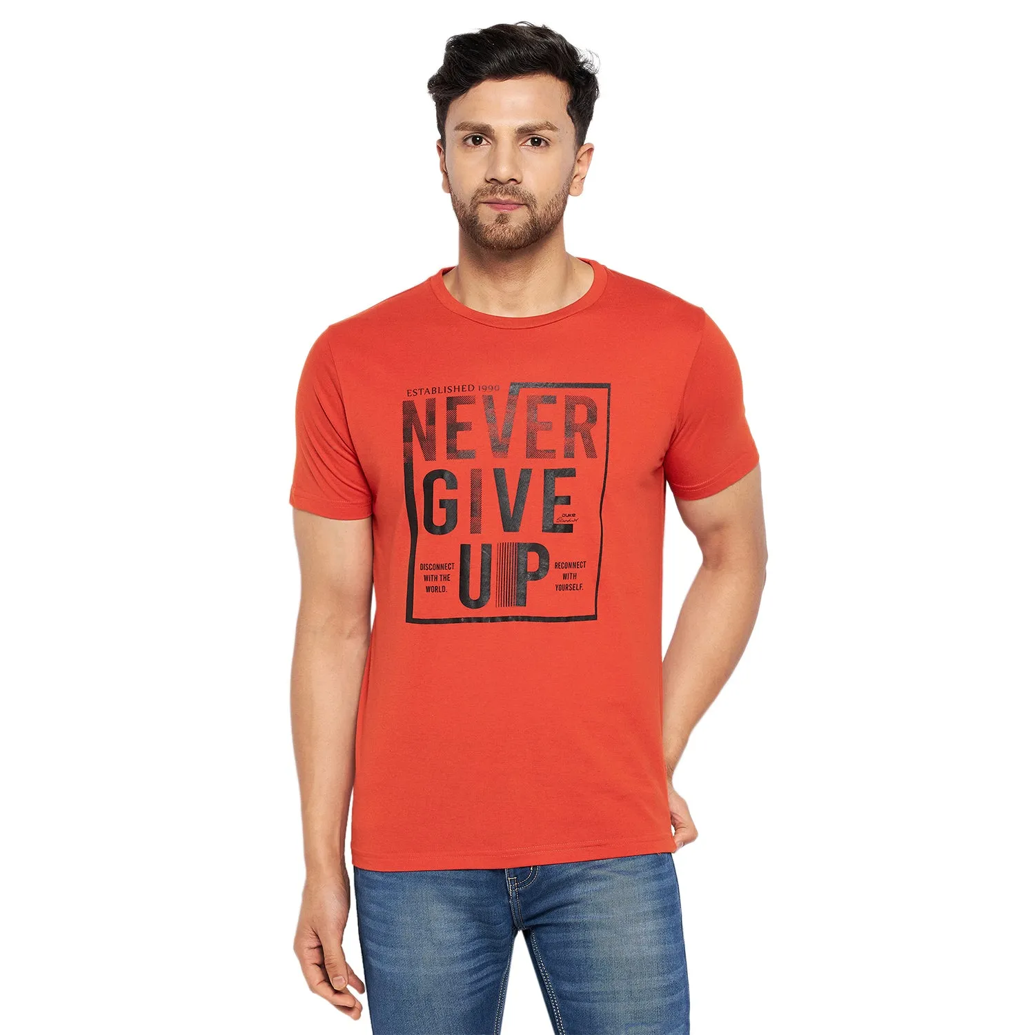 Duke Stardust Men Half Sleeve Cotton T-shirt (ONSDVP39)