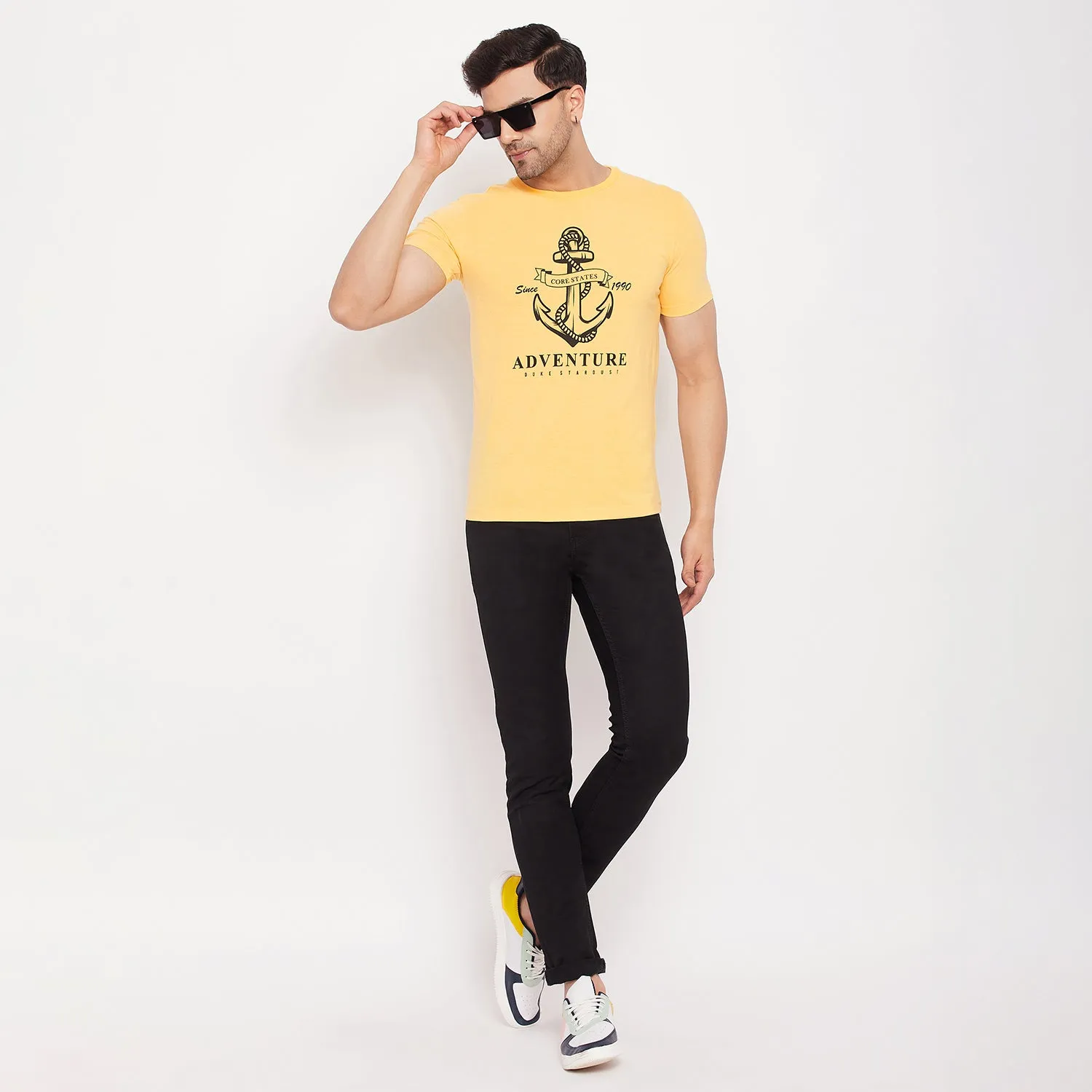 Duke Stardust Men Half Sleeve Cotton T-shirt (ONSDVP39)