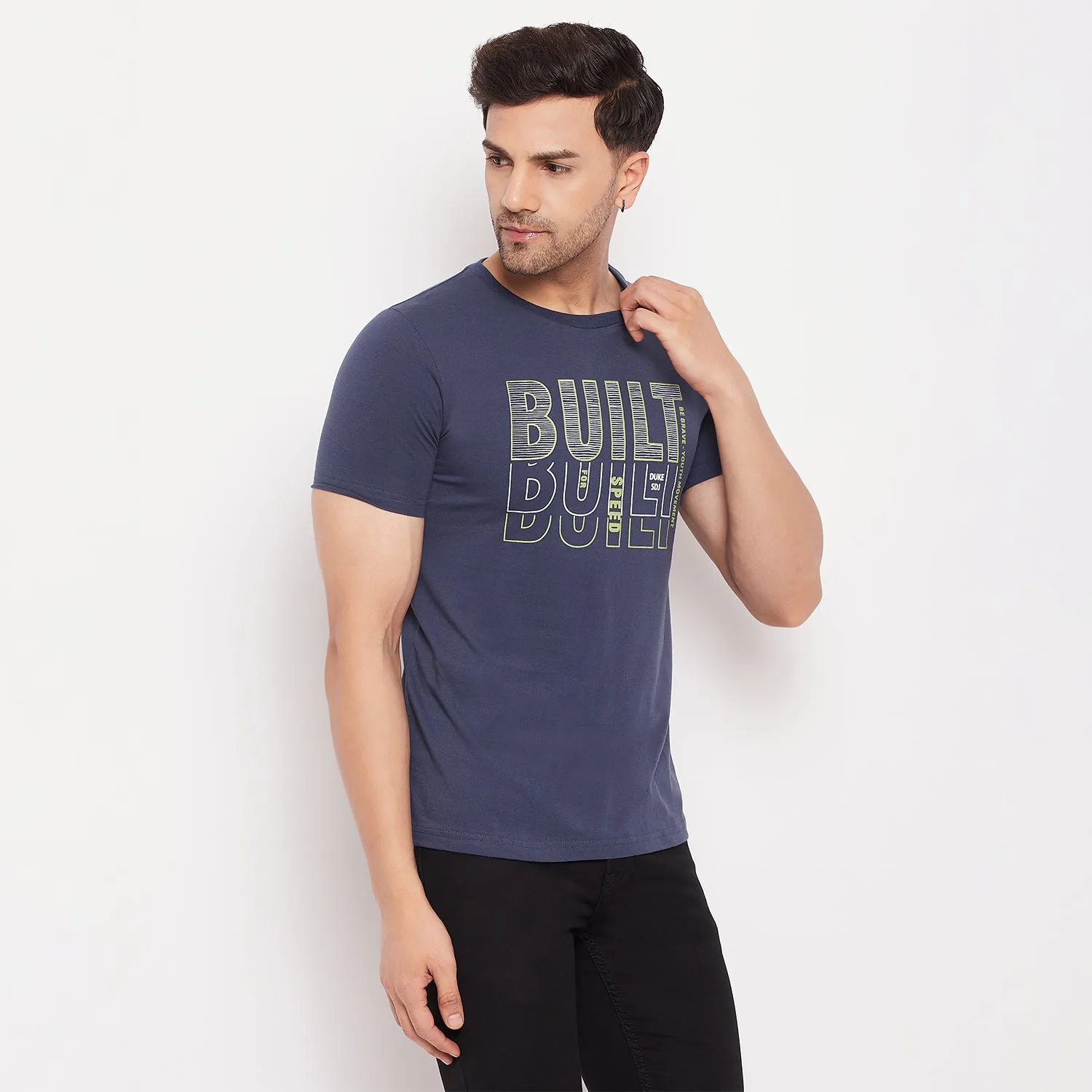Duke Stardust Men Half Sleeve Cotton T-shirt (ONSDVP39)