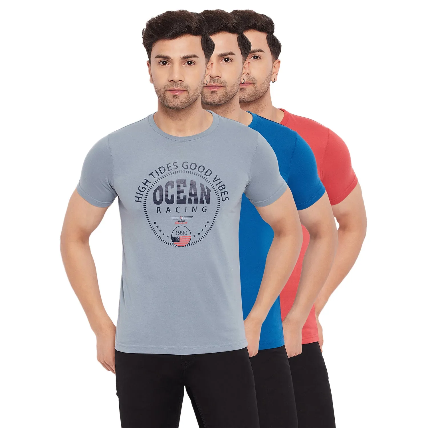 Duke Stardust Men Half Sleeve Cotton T-shirt (ONSDVP39)