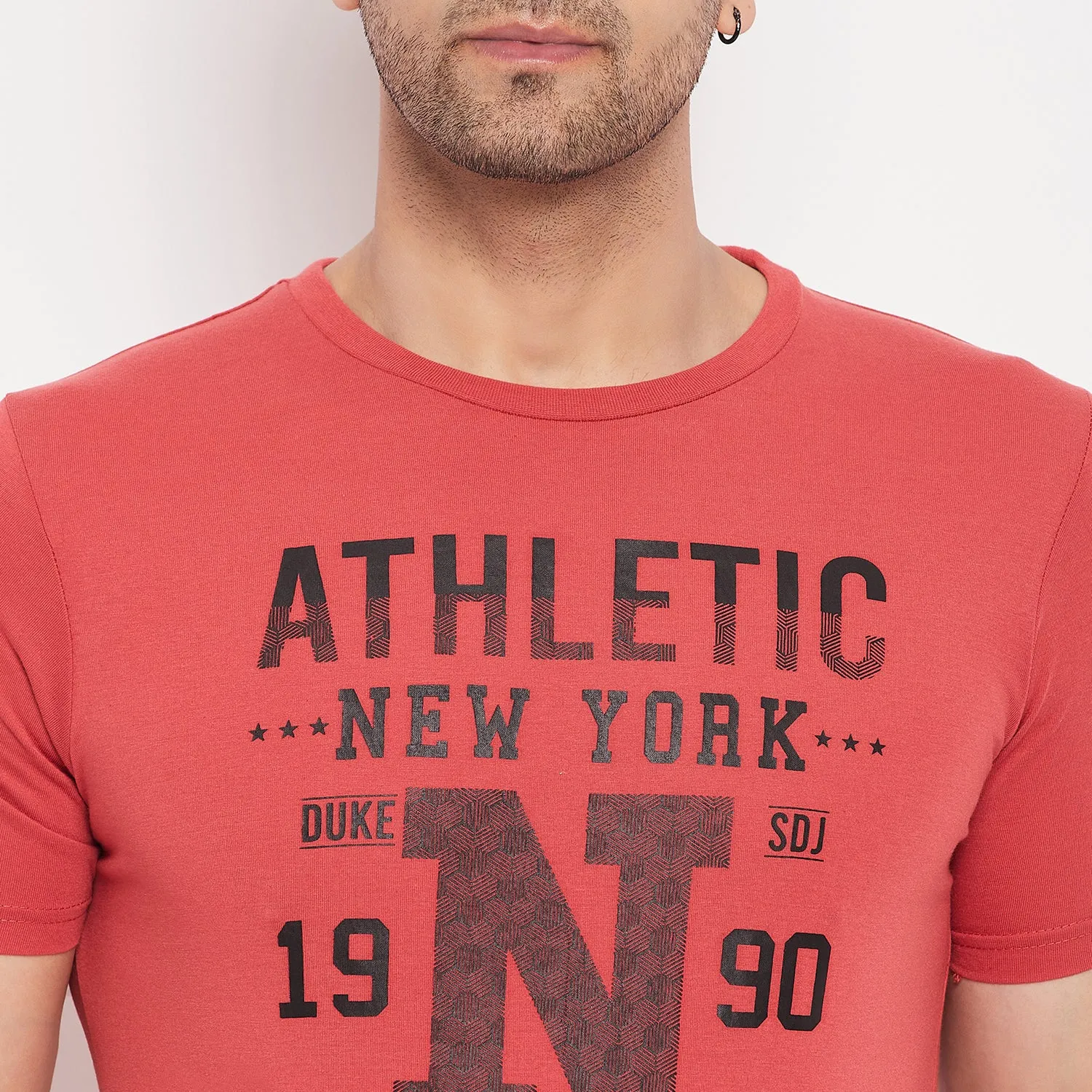 Duke Stardust Men Half Sleeve Cotton T-shirt (ONSDVP39)
