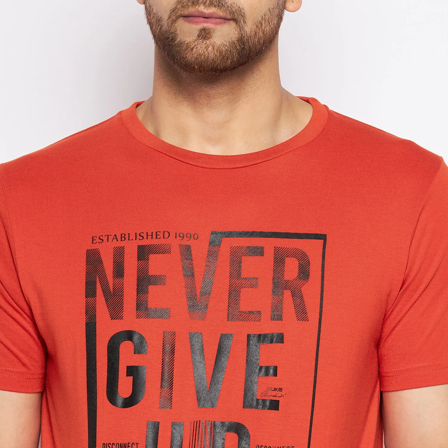 Duke Stardust Men Half Sleeve Cotton T-shirt (ONSDVP39)