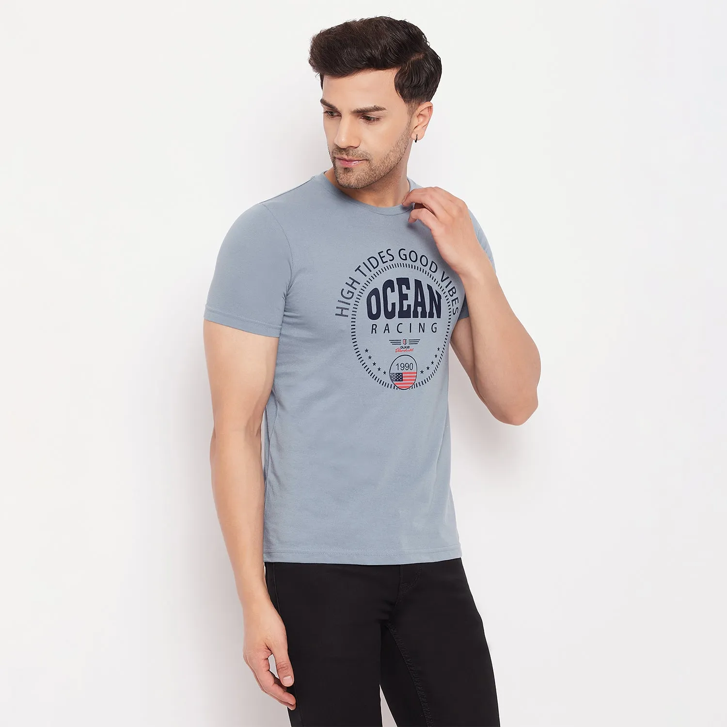 Duke Stardust Men Half Sleeve Cotton T-shirt (ONSDVP39)