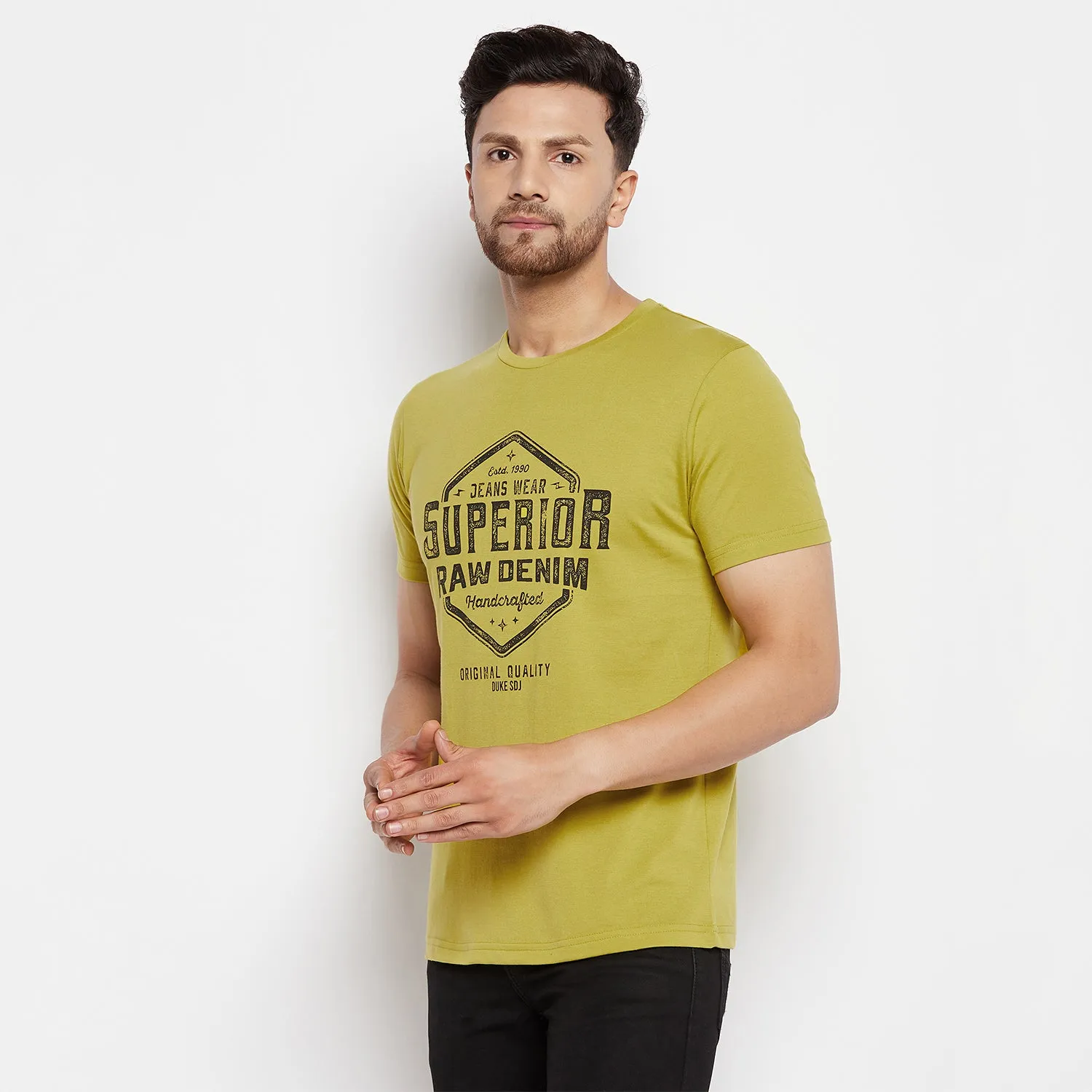 Duke Stardust Men Half Sleeve Cotton T-shirt (ONSDVP39)