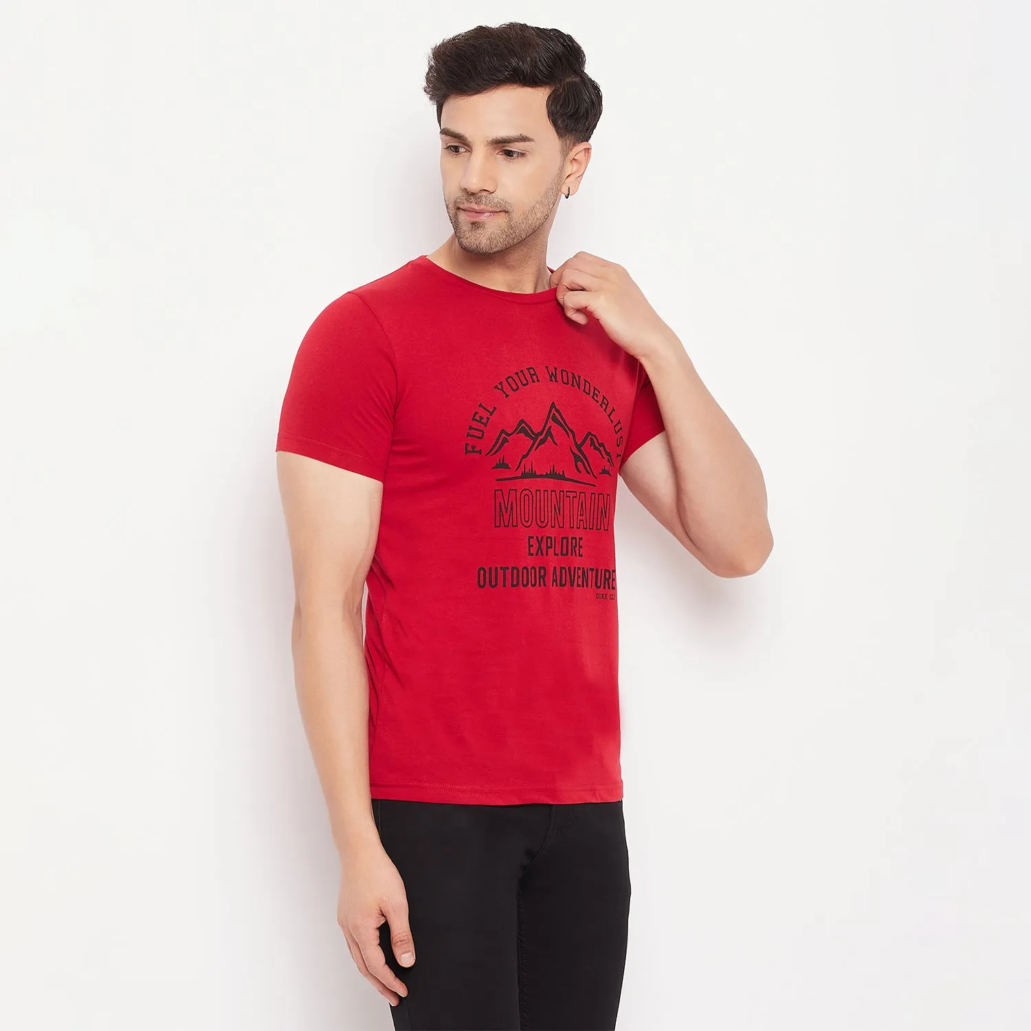 Duke Stardust Men Half Sleeve Cotton T-shirt (ONSDVP39)