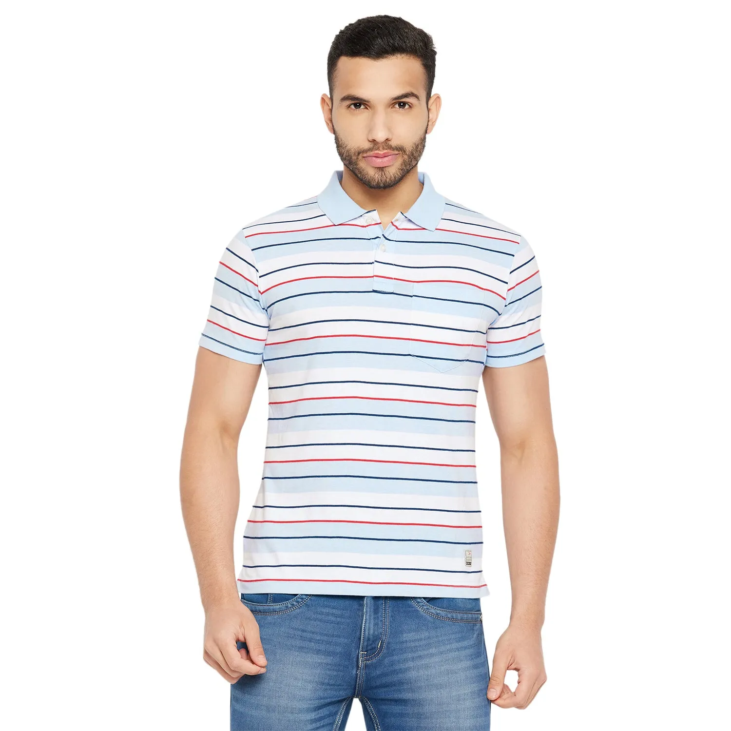 Duke Stardust Men Half Sleeve Polo Neck Cotton T-shirt (4293)