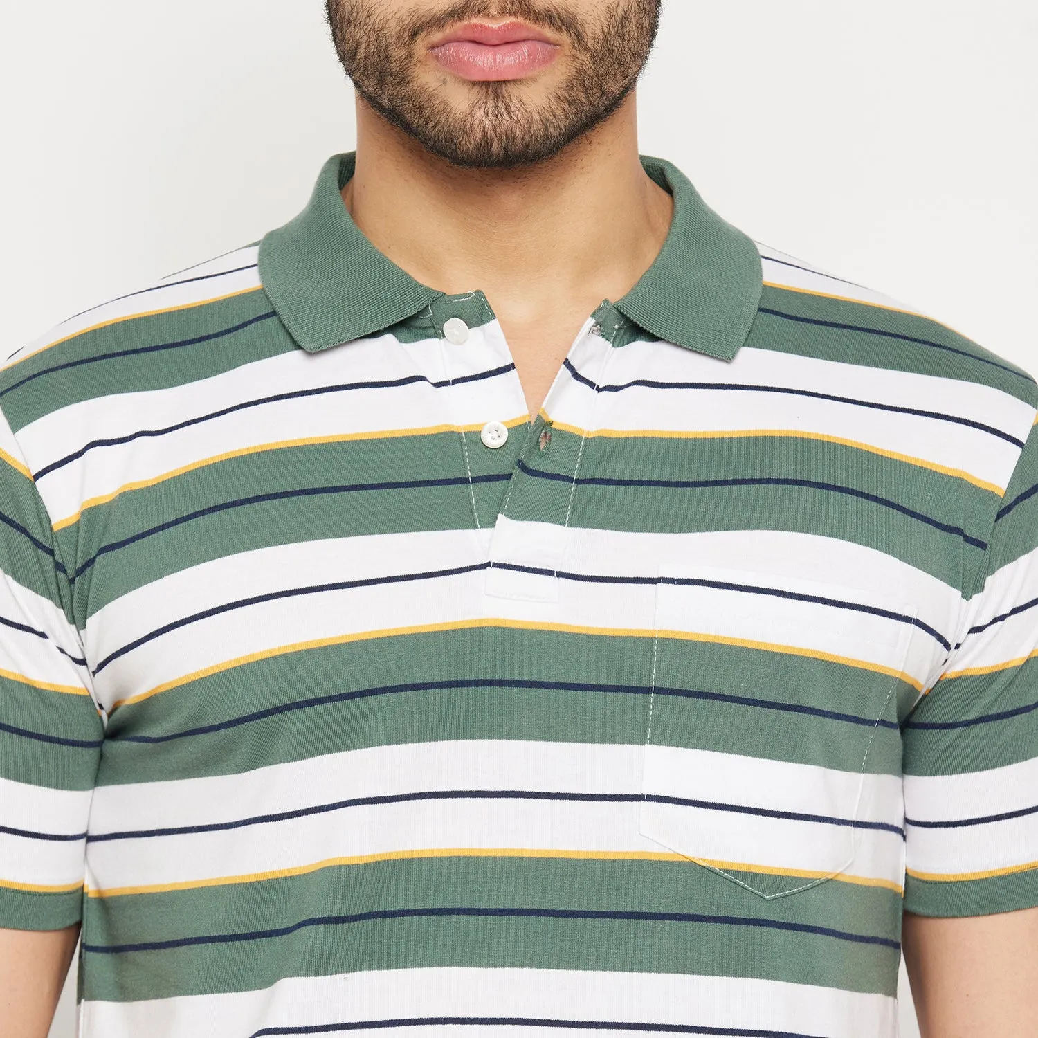 Duke Stardust Men Half Sleeve Polo Neck Cotton T-shirt (4293)