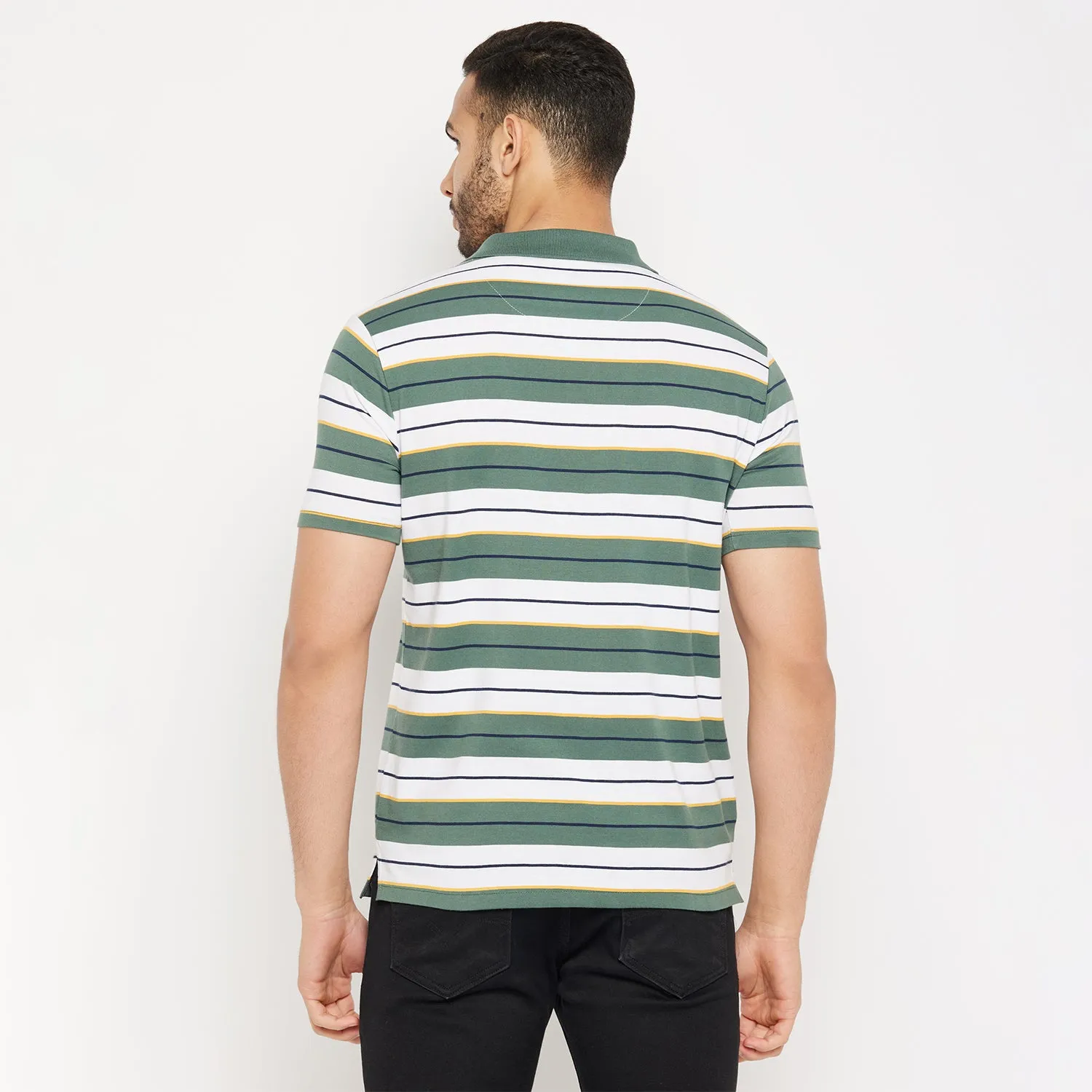 Duke Stardust Men Half Sleeve Polo Neck Cotton T-shirt (4293)