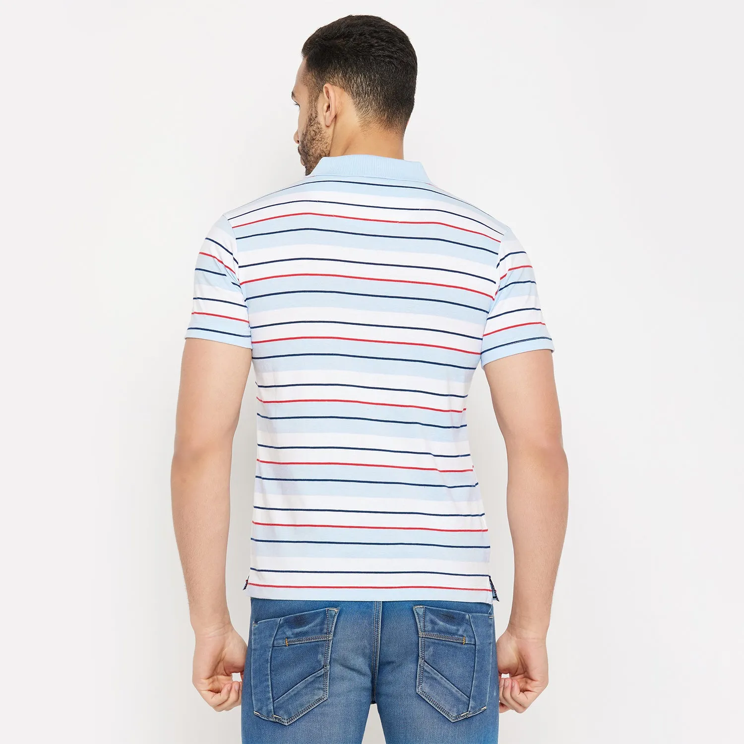 Duke Stardust Men Half Sleeve Polo Neck Cotton T-shirt (4293)