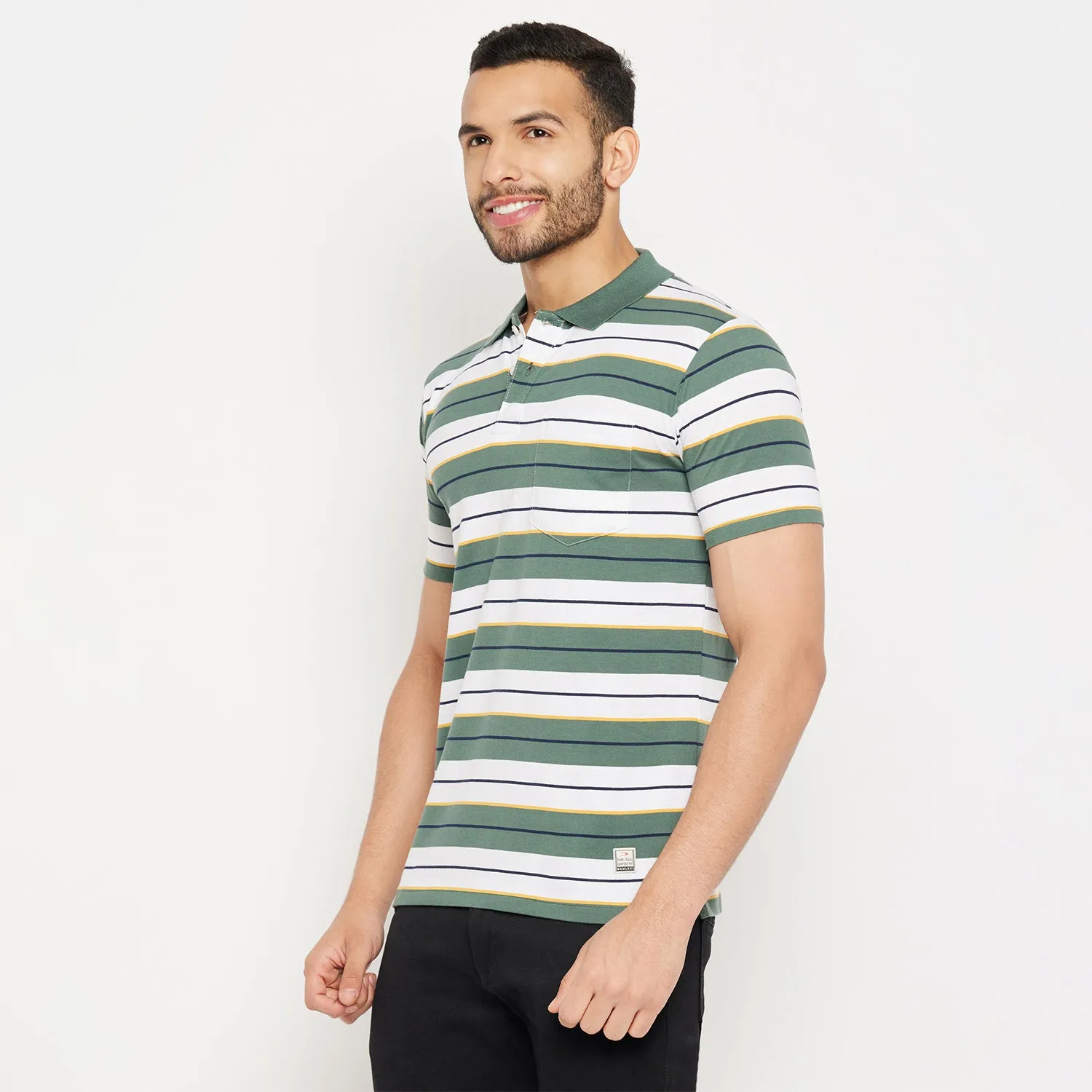 Duke Stardust Men Half Sleeve Polo Neck Cotton T-shirt (4293)