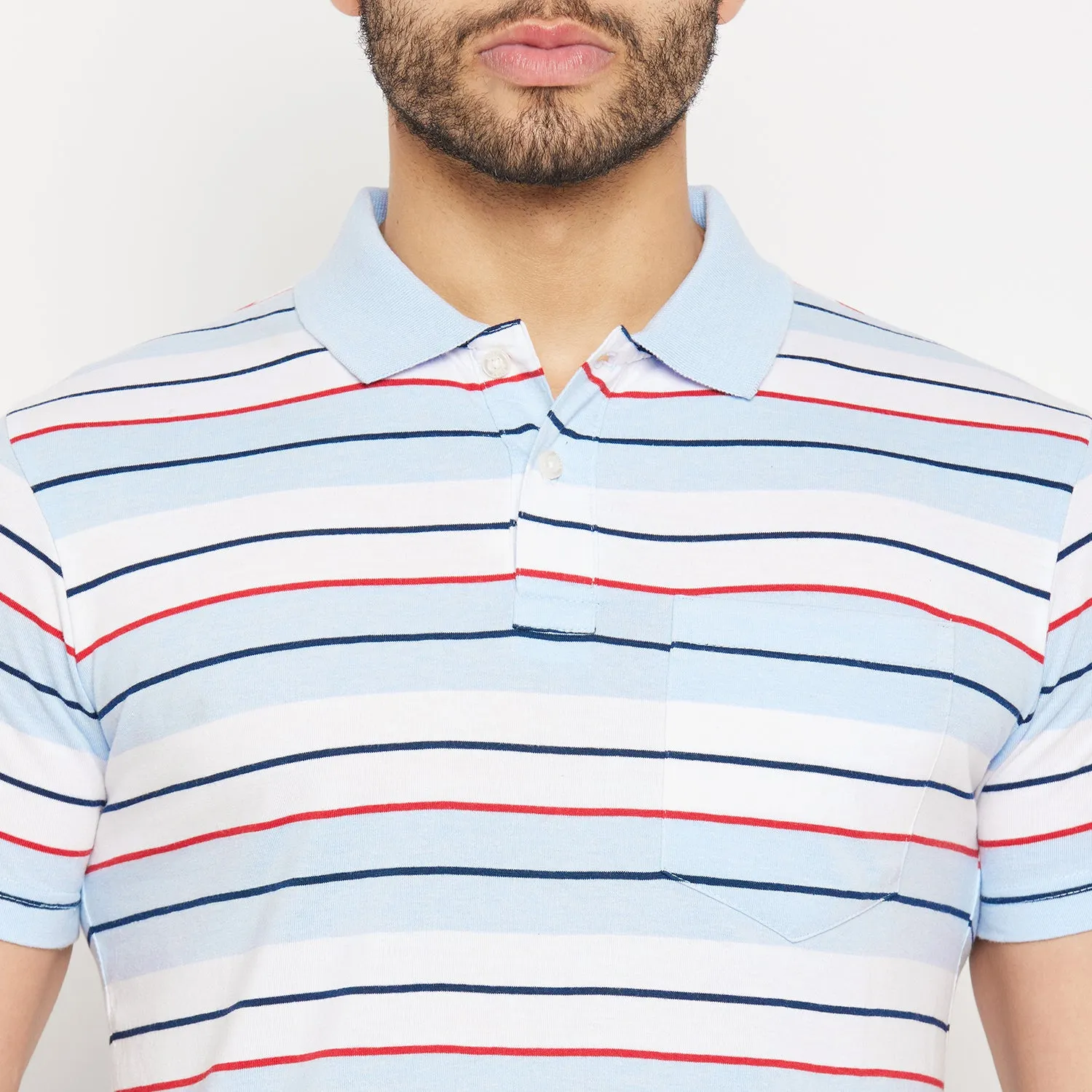 Duke Stardust Men Half Sleeve Polo Neck Cotton T-shirt (4293)