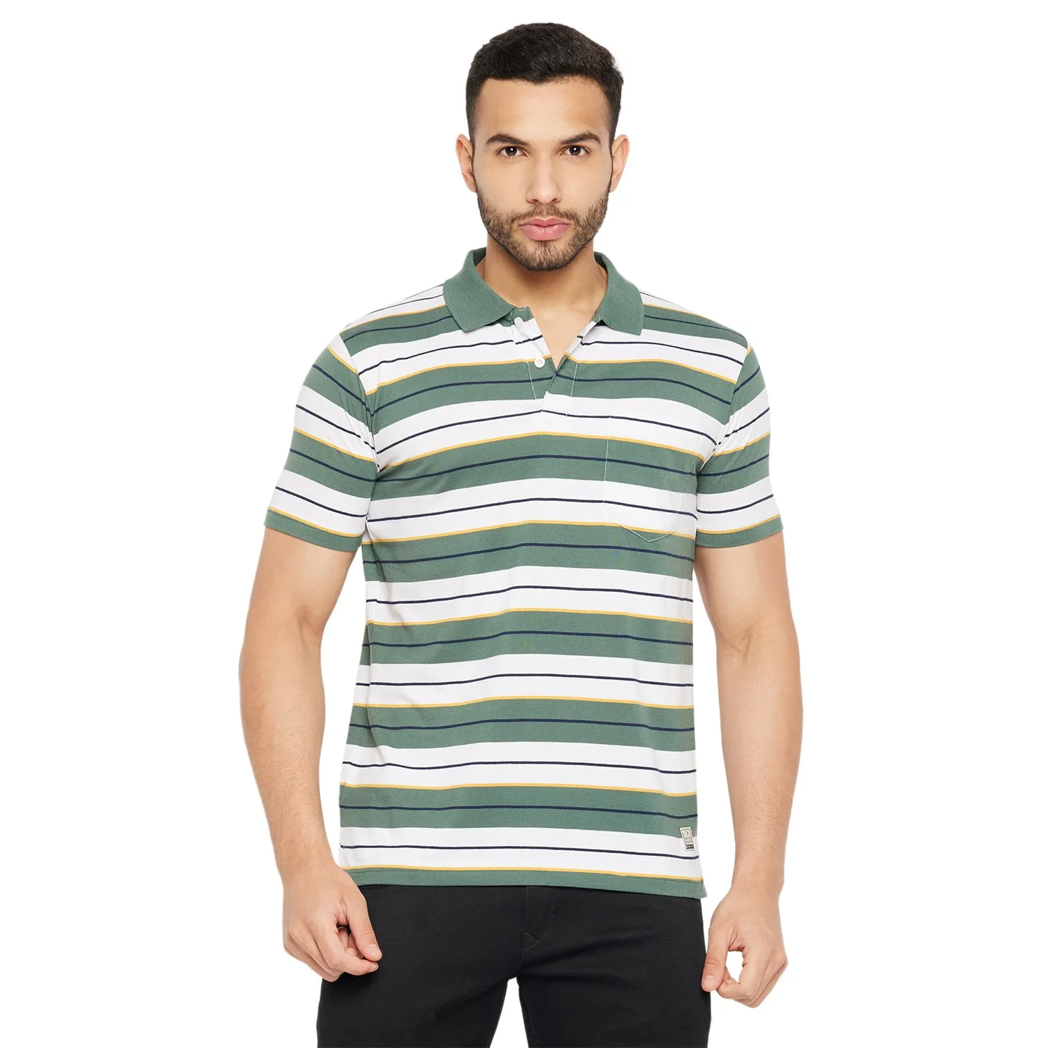Duke Stardust Men Half Sleeve Polo Neck Cotton T-shirt (4293)