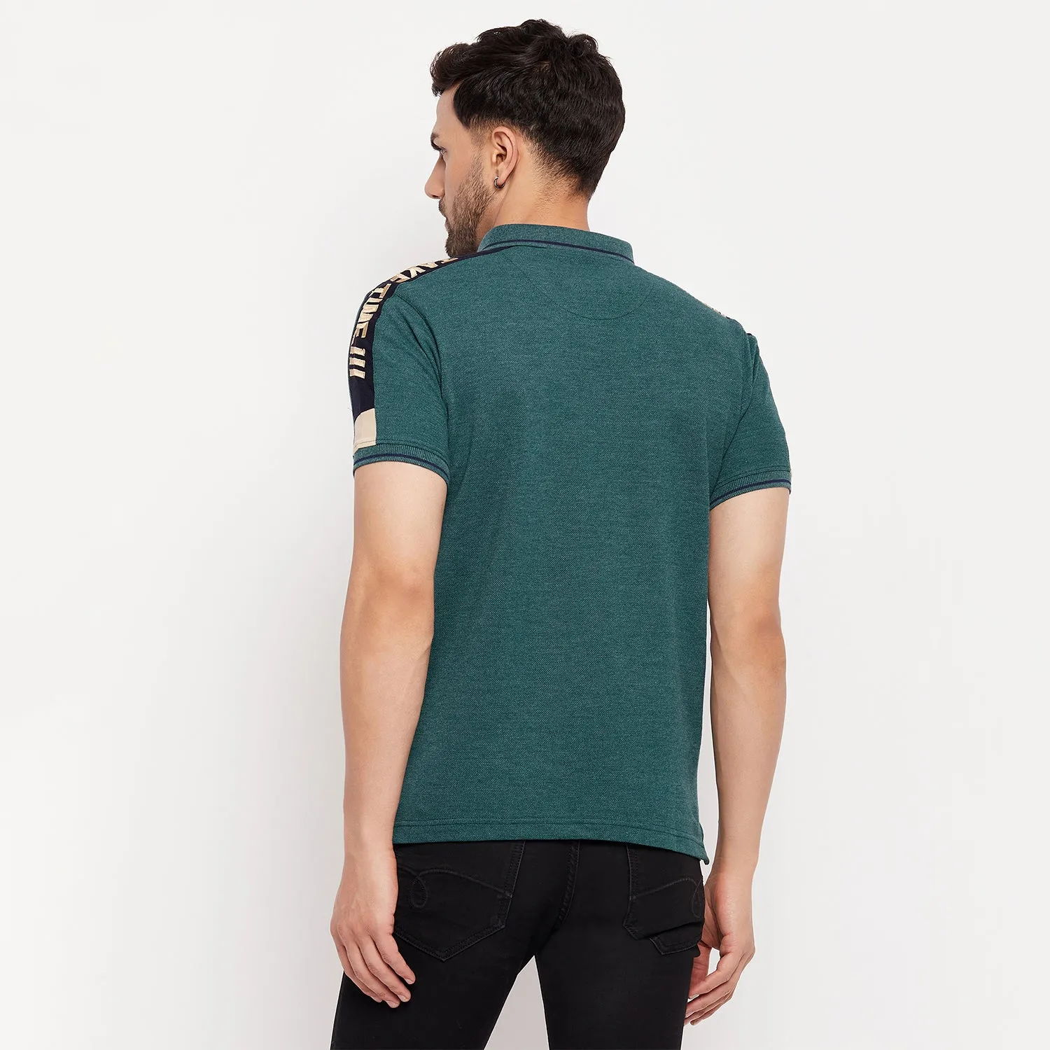 Duke Stardust Men Half Sleeve Polo Neck Cotton T-shirt (LF5778)