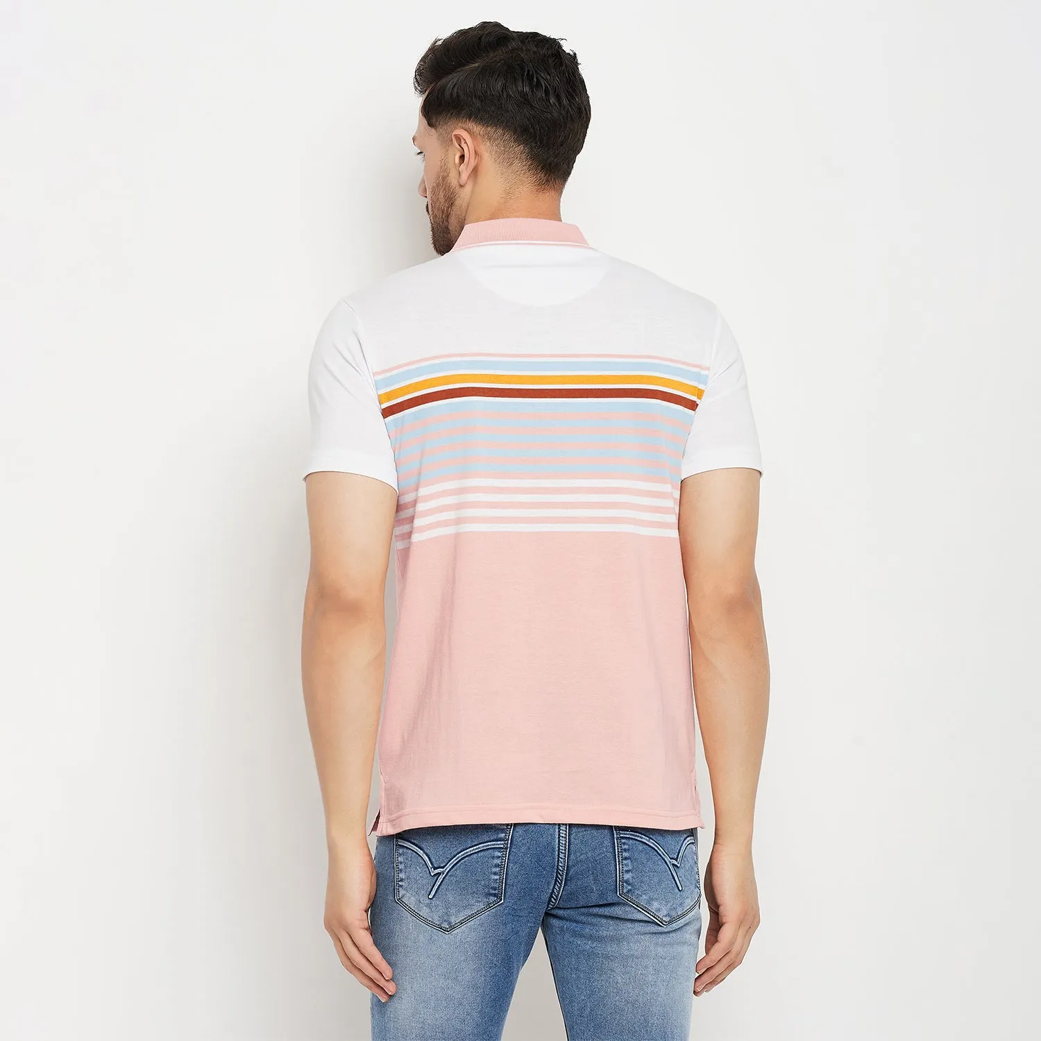 Duke Stardust Men Half Sleeve Polo Neck Cotton T-shirt (LF5885)