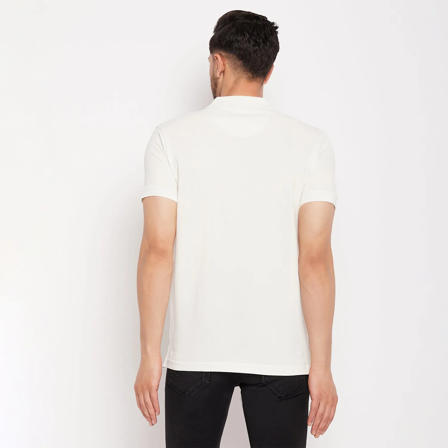 Duke Stardust Men Polo Neck Half Sleeve Cotton T-shirt (LF5418)