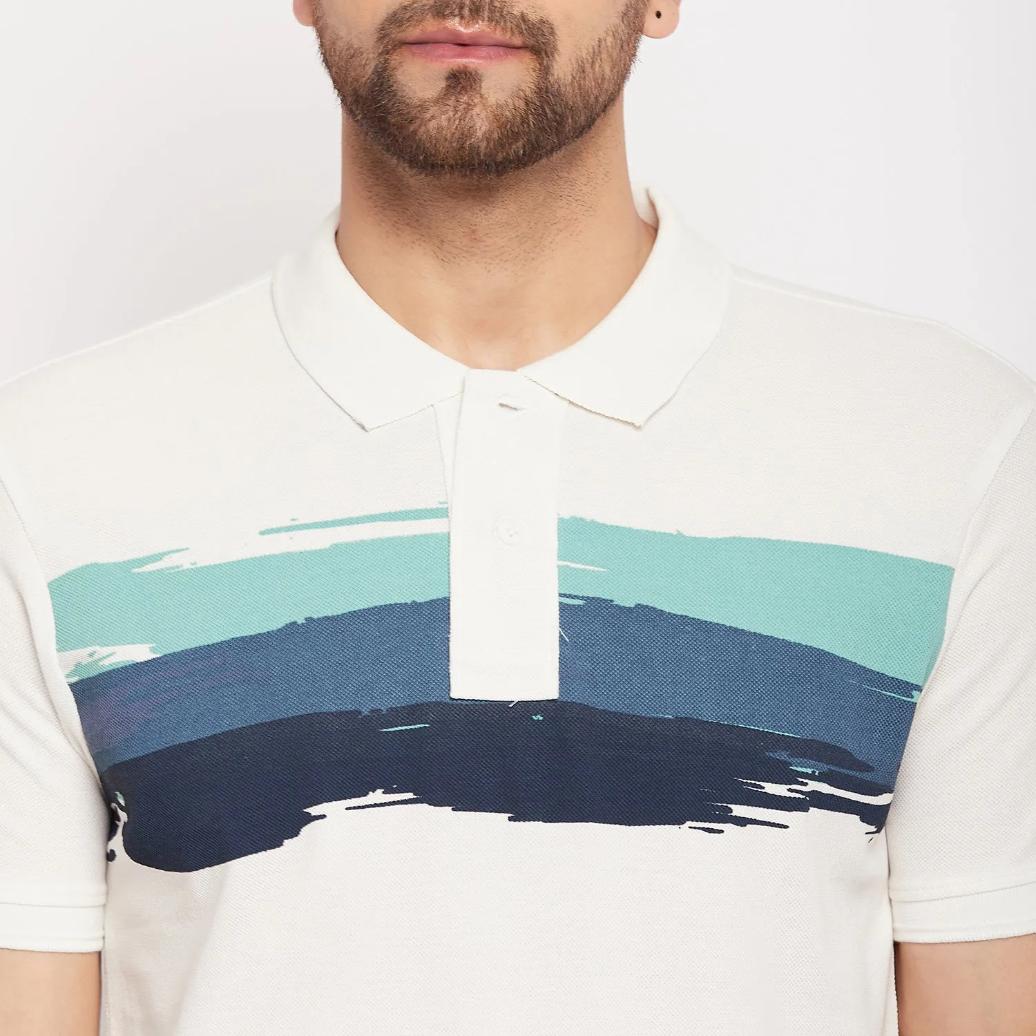 Duke Stardust Men Polo Neck Half Sleeve Cotton T-shirt (LF5418)