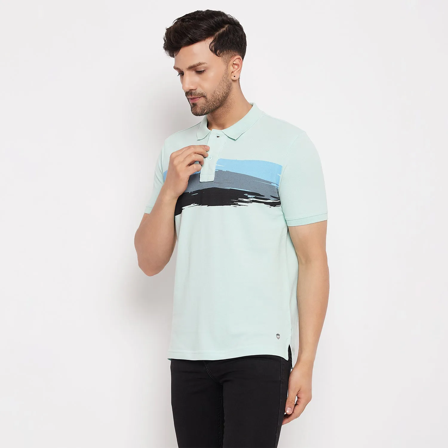 Duke Stardust Men Polo Neck Half Sleeve Cotton T-shirt (LF5418)