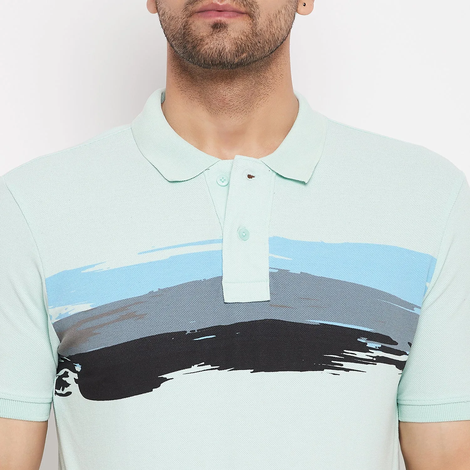 Duke Stardust Men Polo Neck Half Sleeve Cotton T-shirt (LF5418)