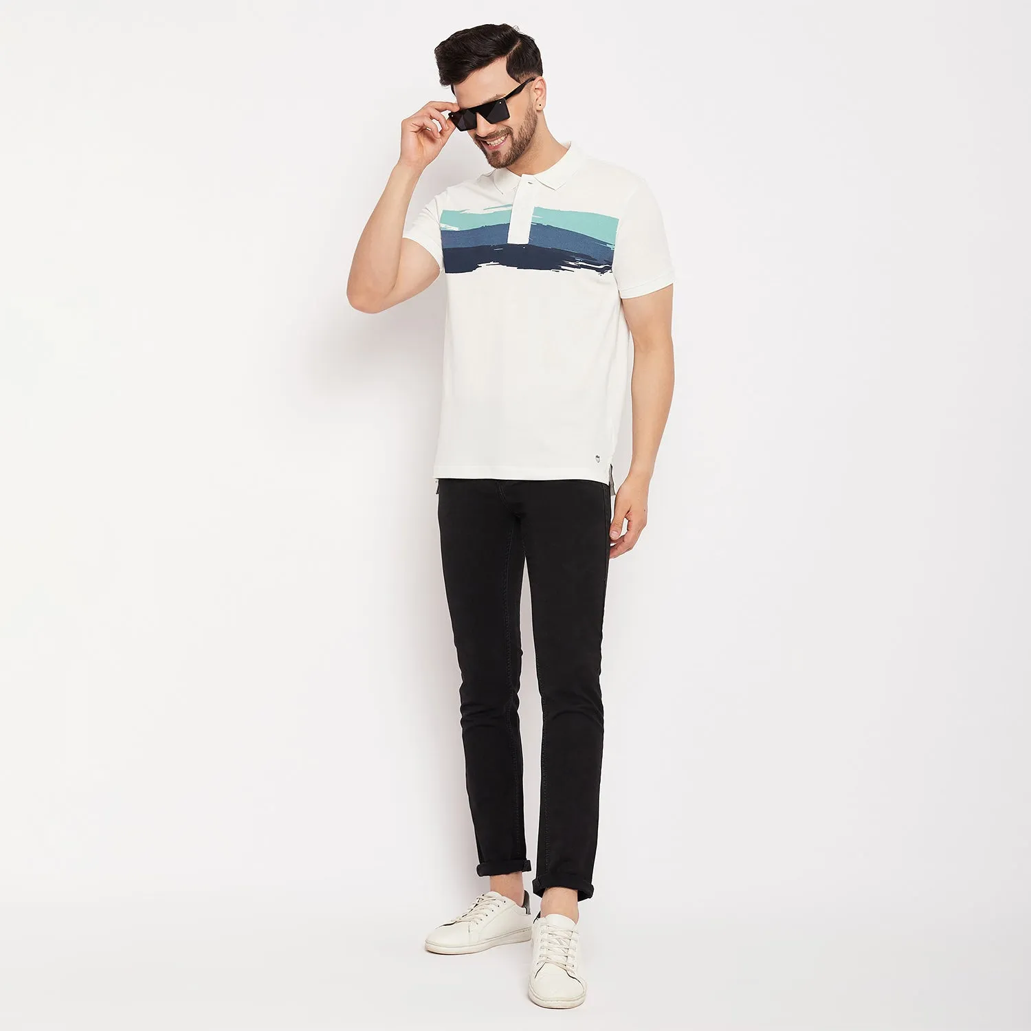 Duke Stardust Men Polo Neck Half Sleeve Cotton T-shirt (LF5418)
