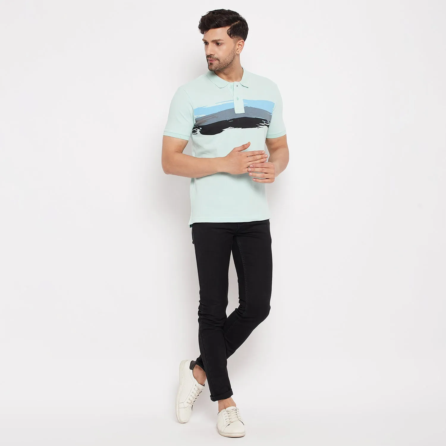 Duke Stardust Men Polo Neck Half Sleeve Cotton T-shirt (LF5418)