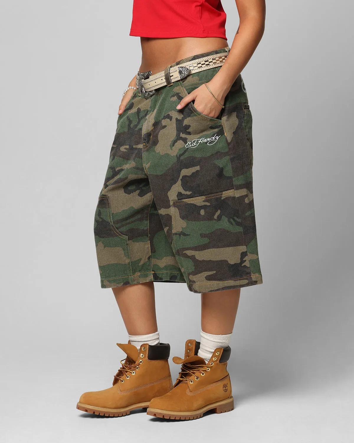 Ed Hardy Dragon Jorts Camo