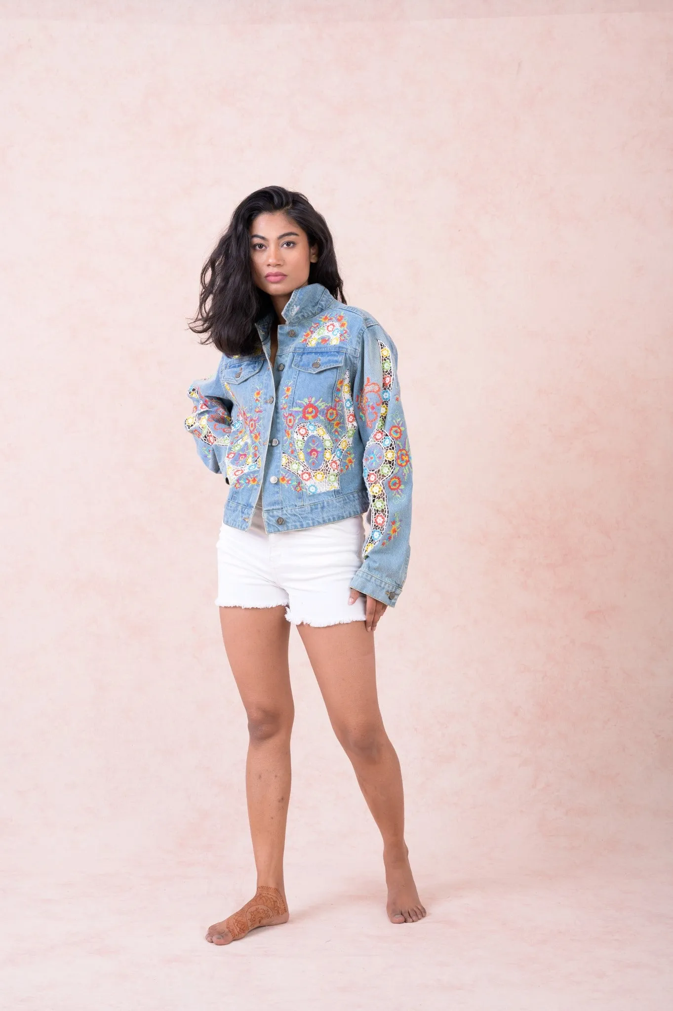 Embroidered Denim Jacket