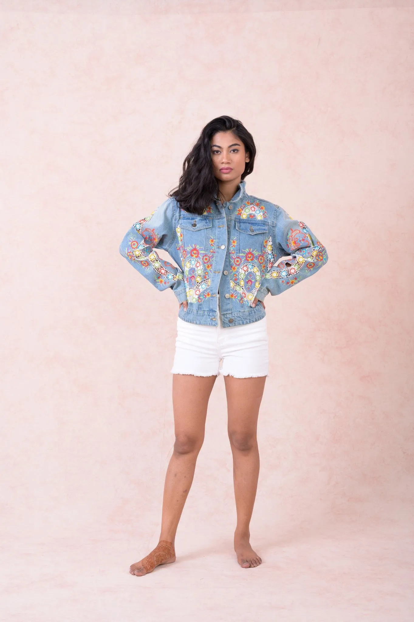 Embroidered Denim Jacket