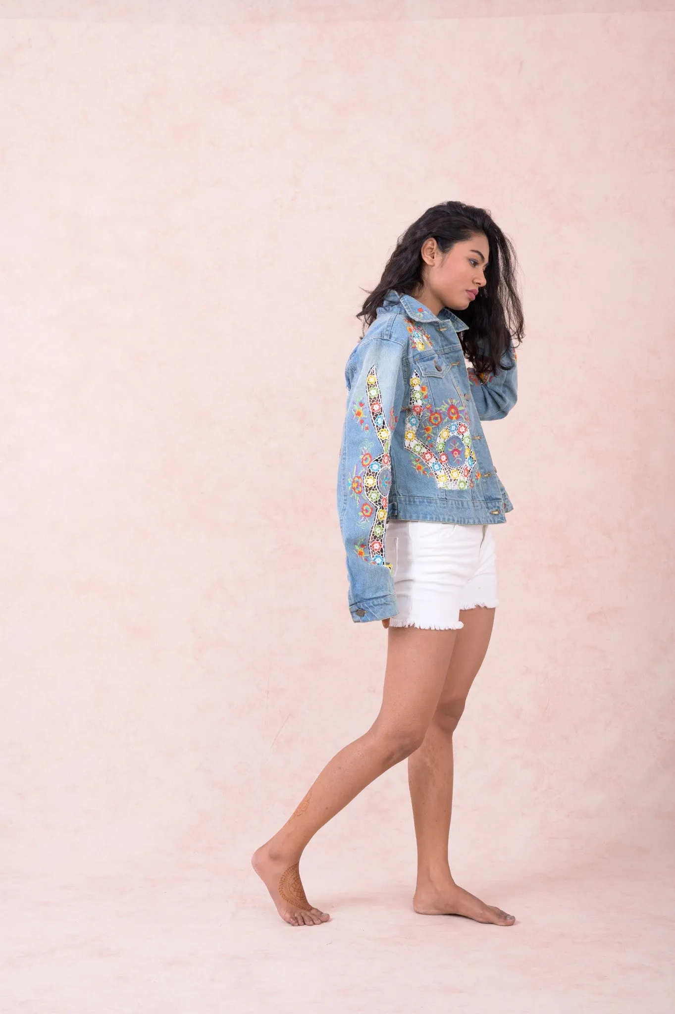 Embroidered Denim Jacket