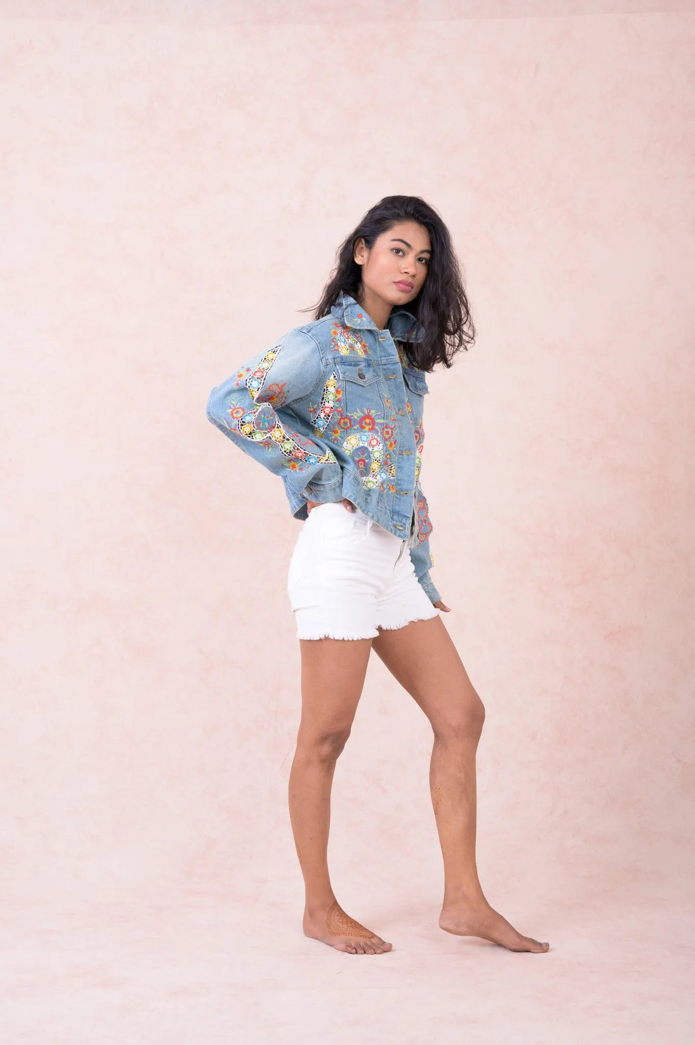 Embroidered Denim Jacket