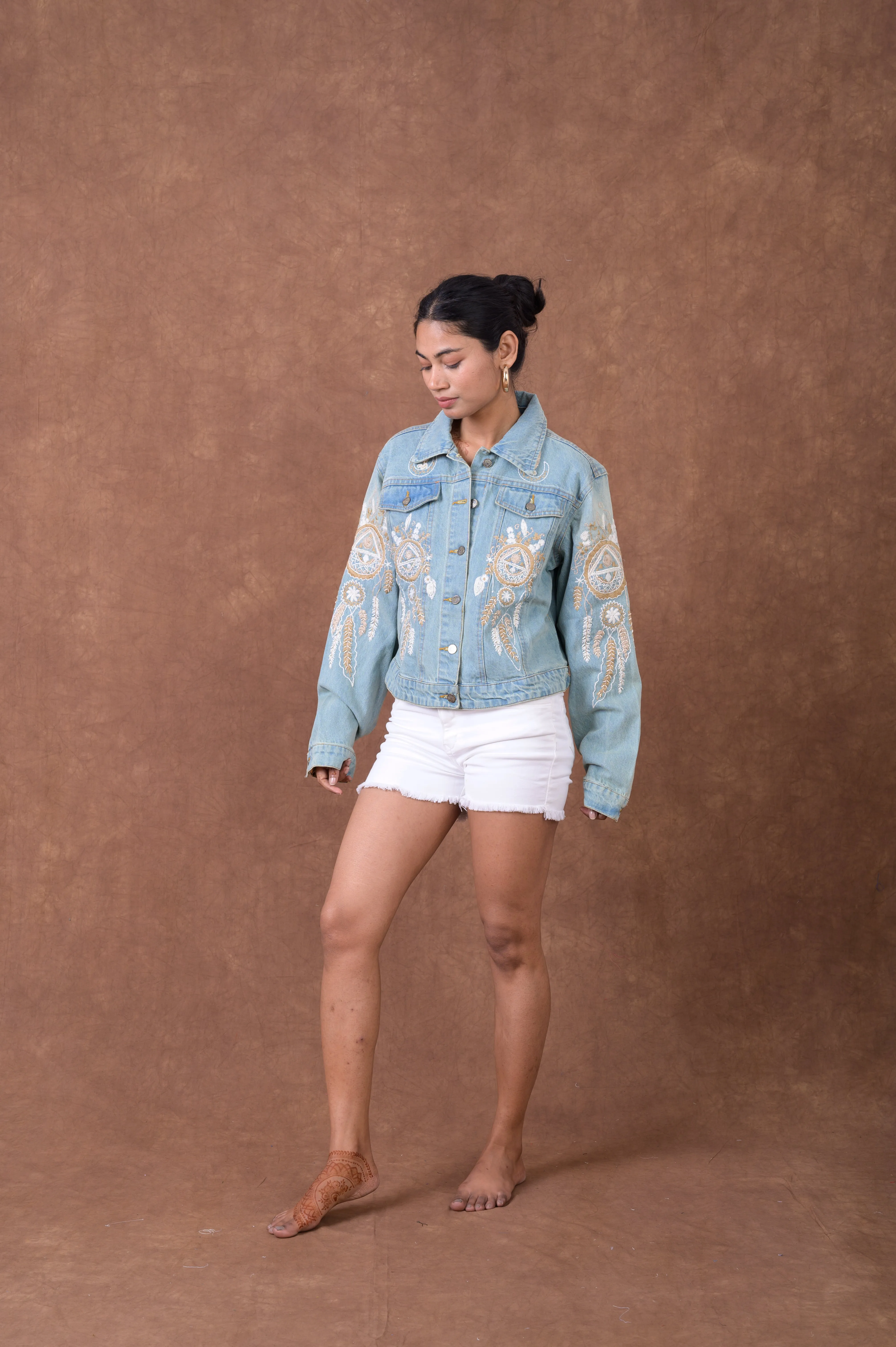 Embroidered Denim Jacket