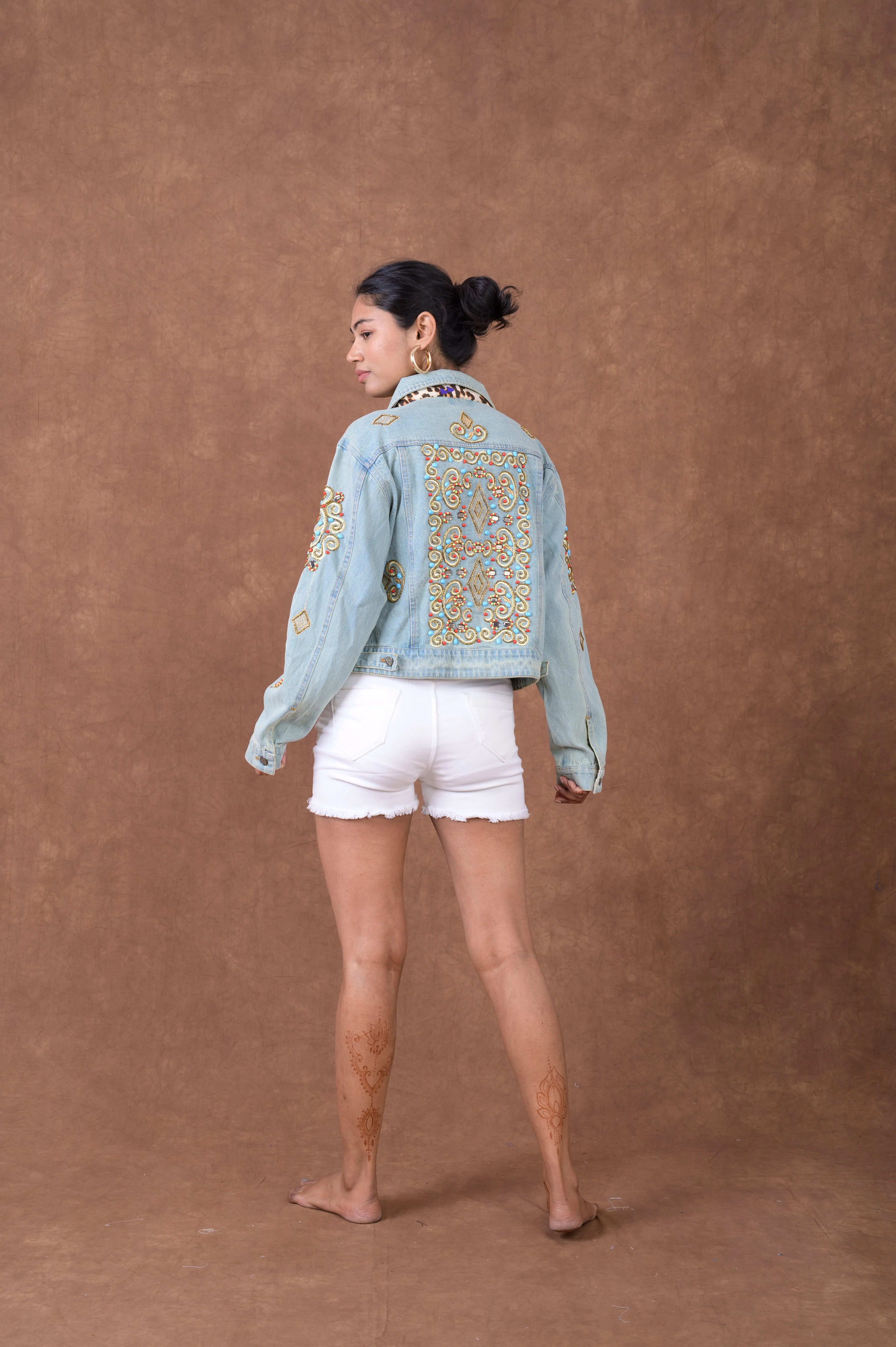 Embroidered Denim Jacket