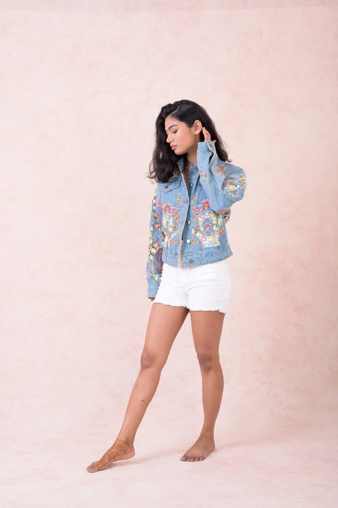 Embroidered Denim Jacket