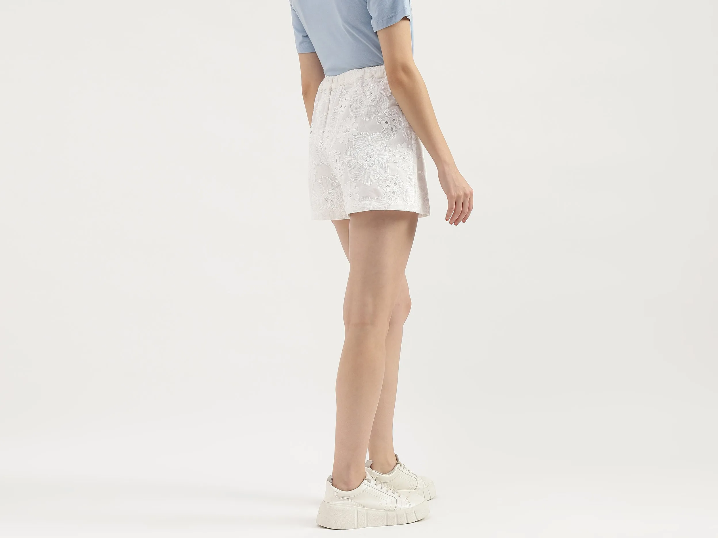 Embroidered Regular Fit Shorts