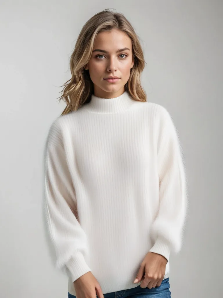 Emma | Knitted Fluffy Sweater
