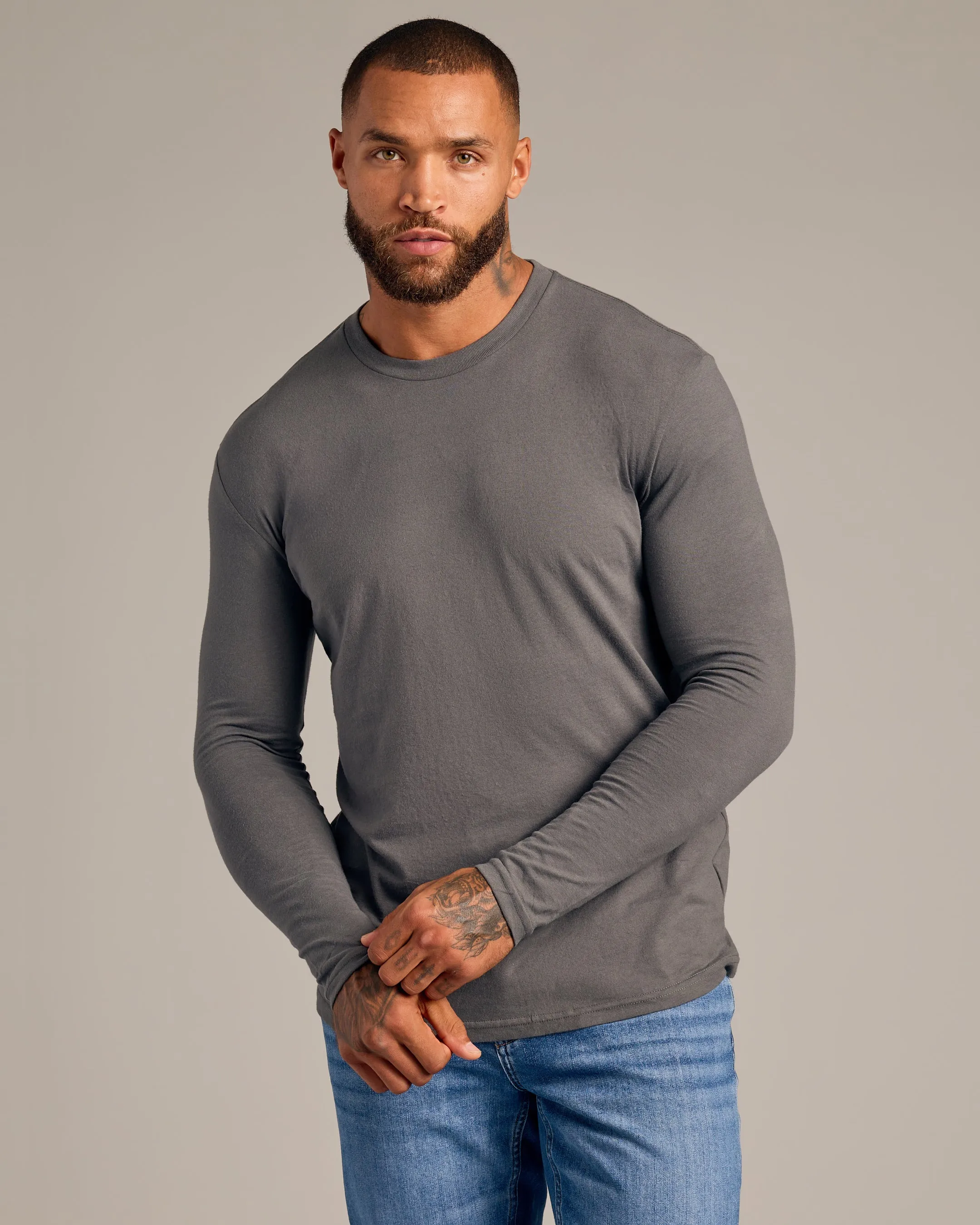 Essential Long Sleeve Crew 9-Pack