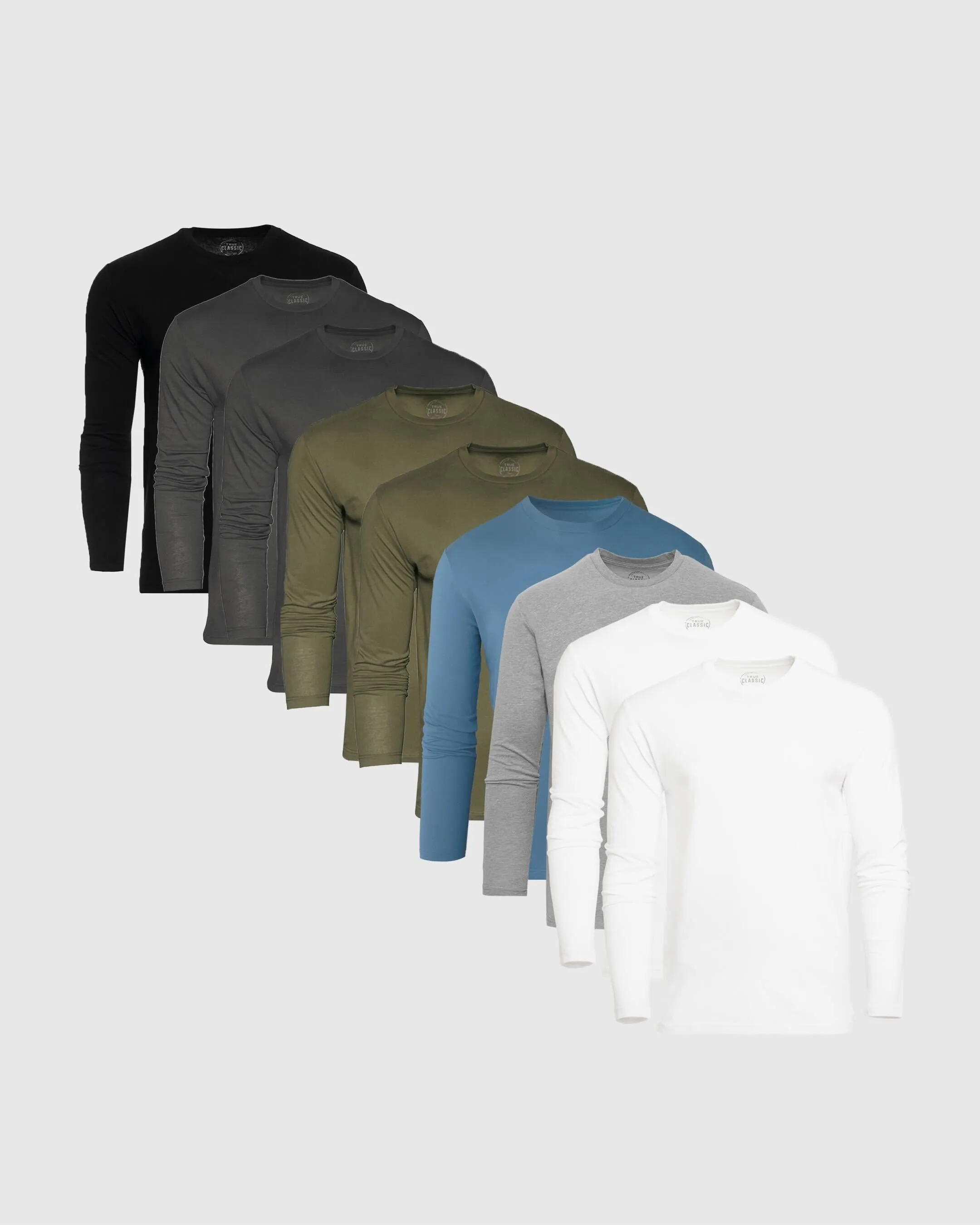 Essential Long Sleeve Crew 9-Pack
