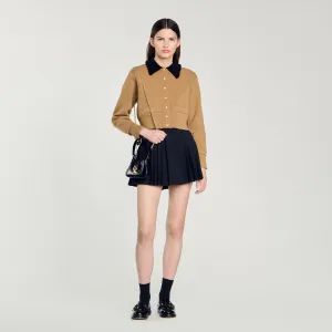 Etienne Cropped Coatigan Camel