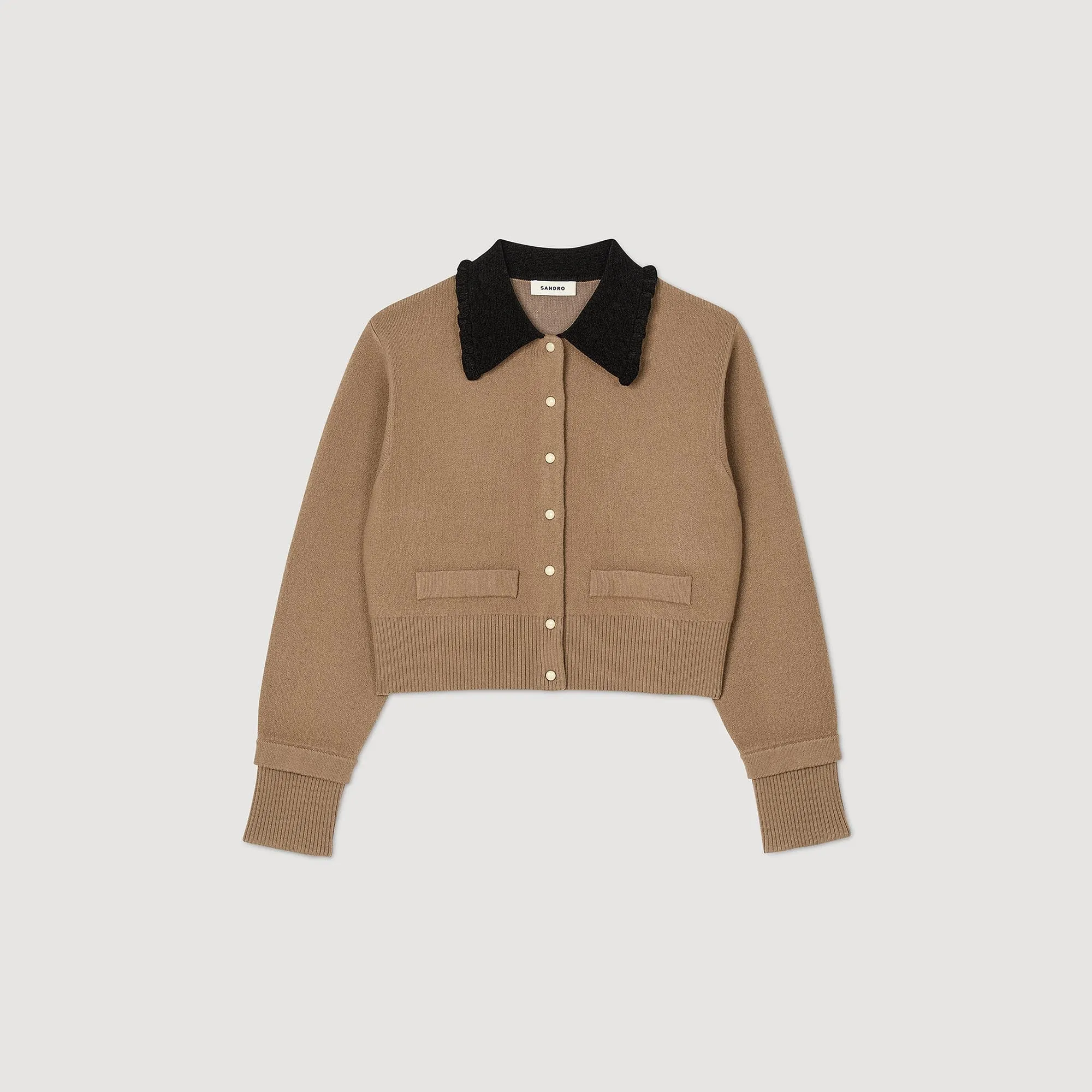 Etienne Cropped Coatigan Camel