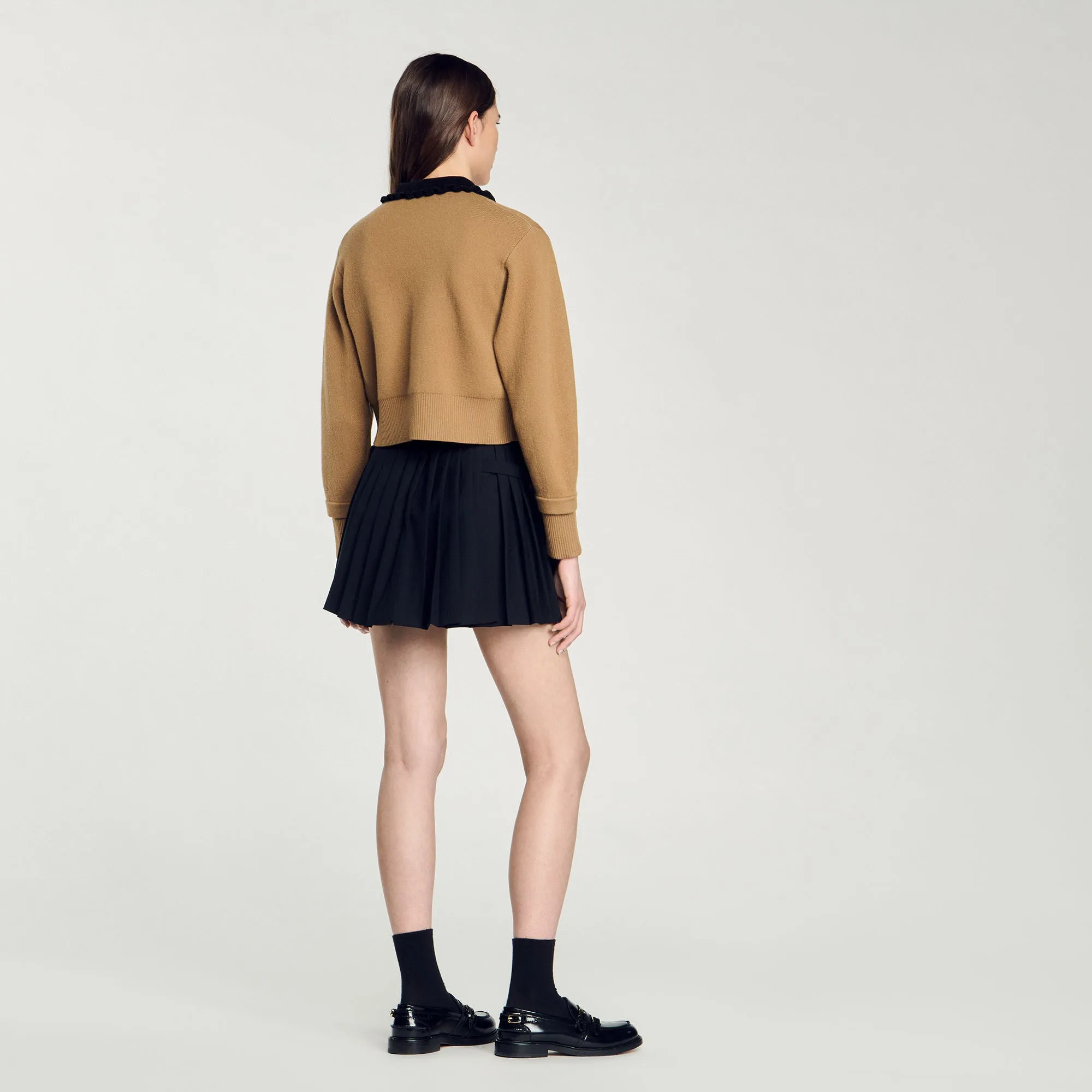 Etienne Cropped Coatigan Camel
