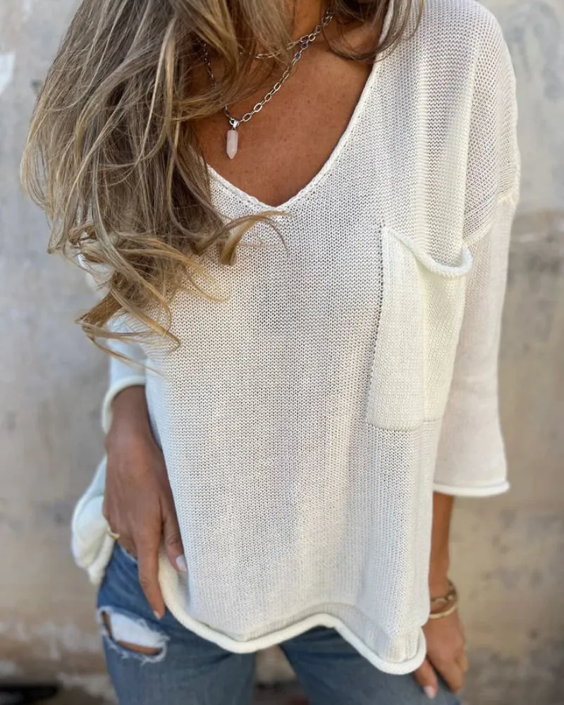 EVVE - BREATHABLE V-NECK TOP