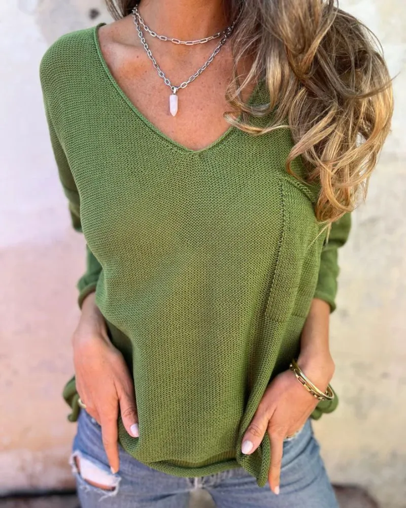 EVVE - BREATHABLE V-NECK TOP