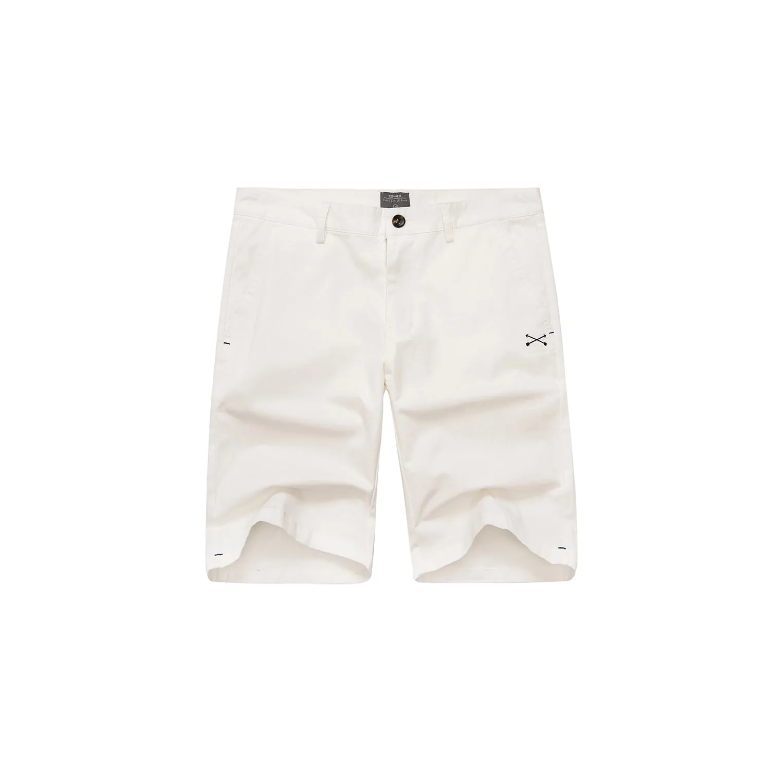 Explorer Embroidery Shorts - White