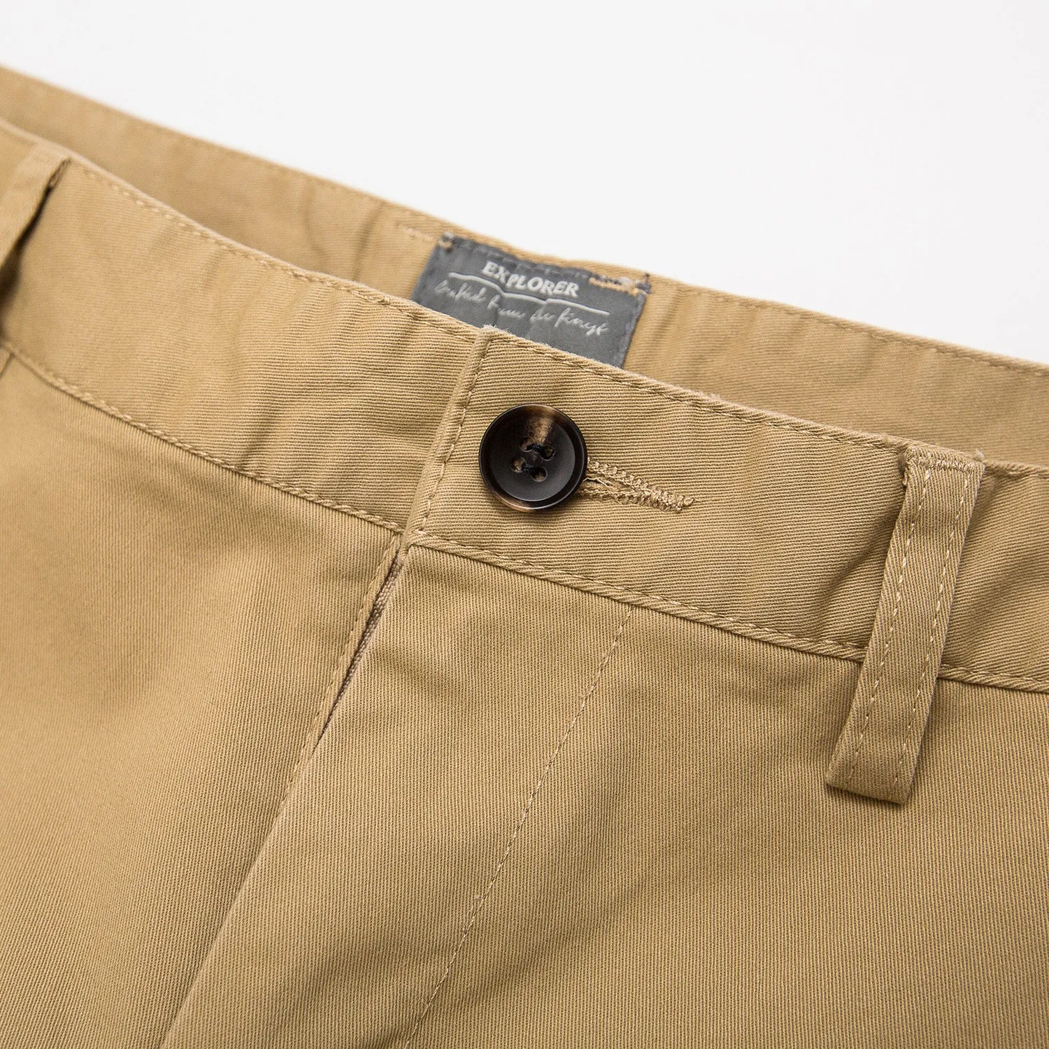 Explorer Embroidery Shorts - White
