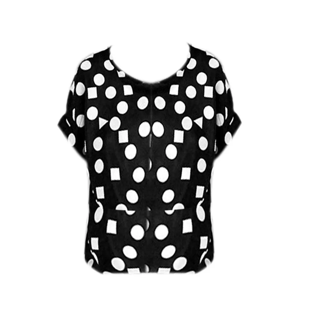 explosion models Chiffon T Shirts Tops Loose Ladies T-shirts Striped